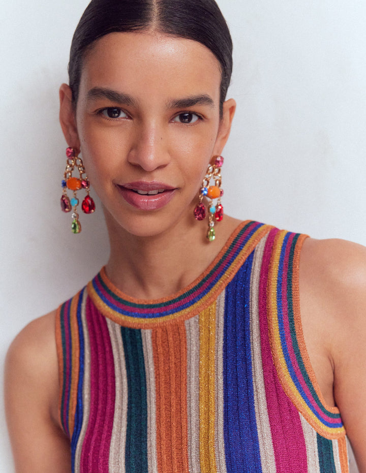 Mega Jewel Earrings-Multi