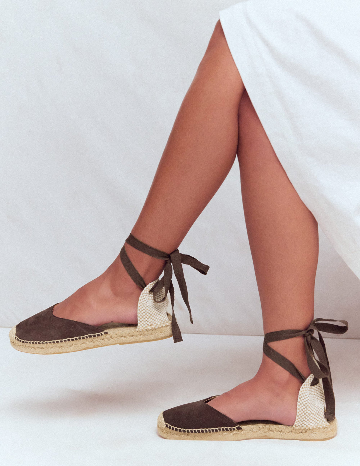 Cassie Flat Espadrilles-Bitter Chocolate - Image 2