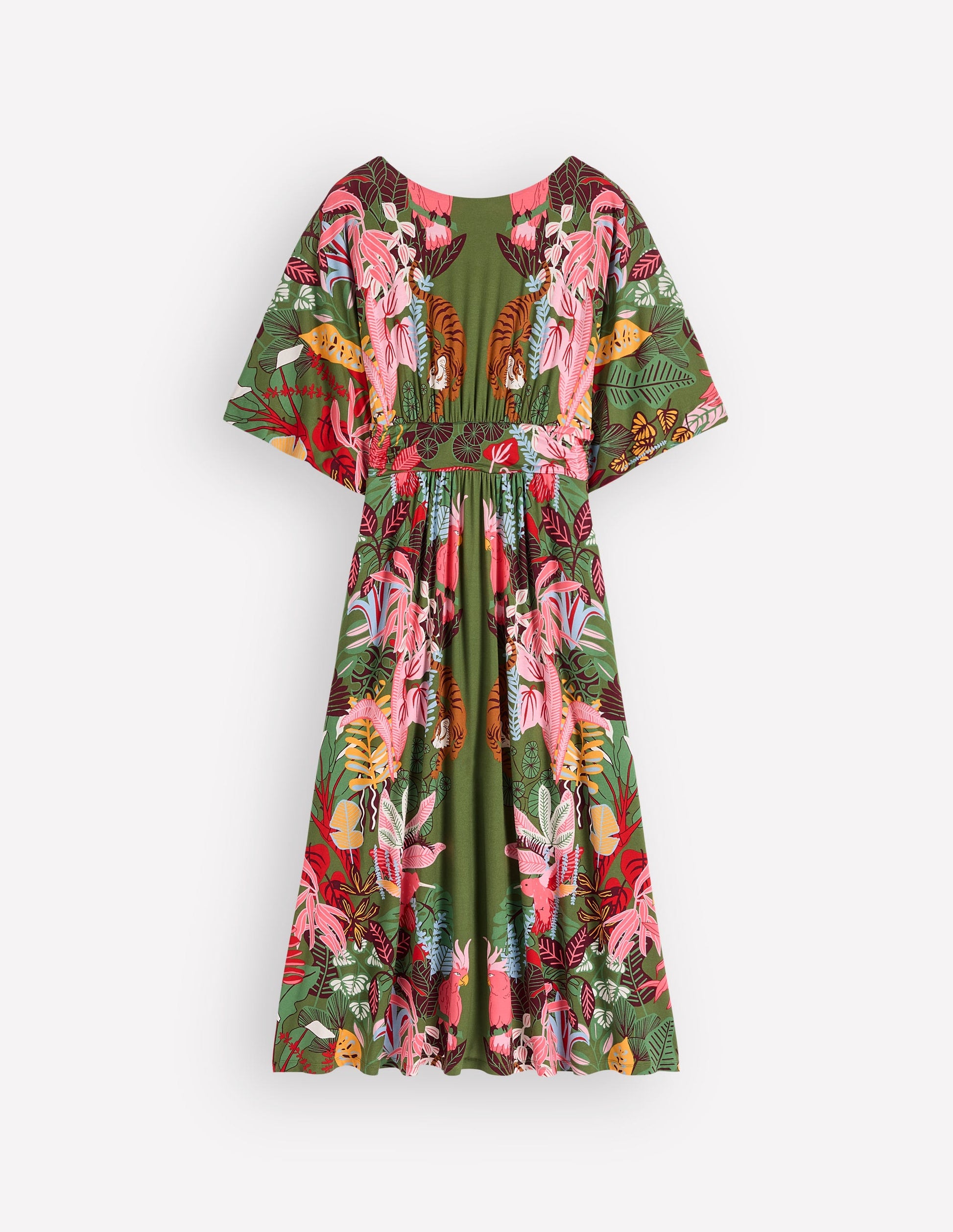 latter day bridesmaid dresses Boden Women's Imelda Kimono Jersey Dress in Green