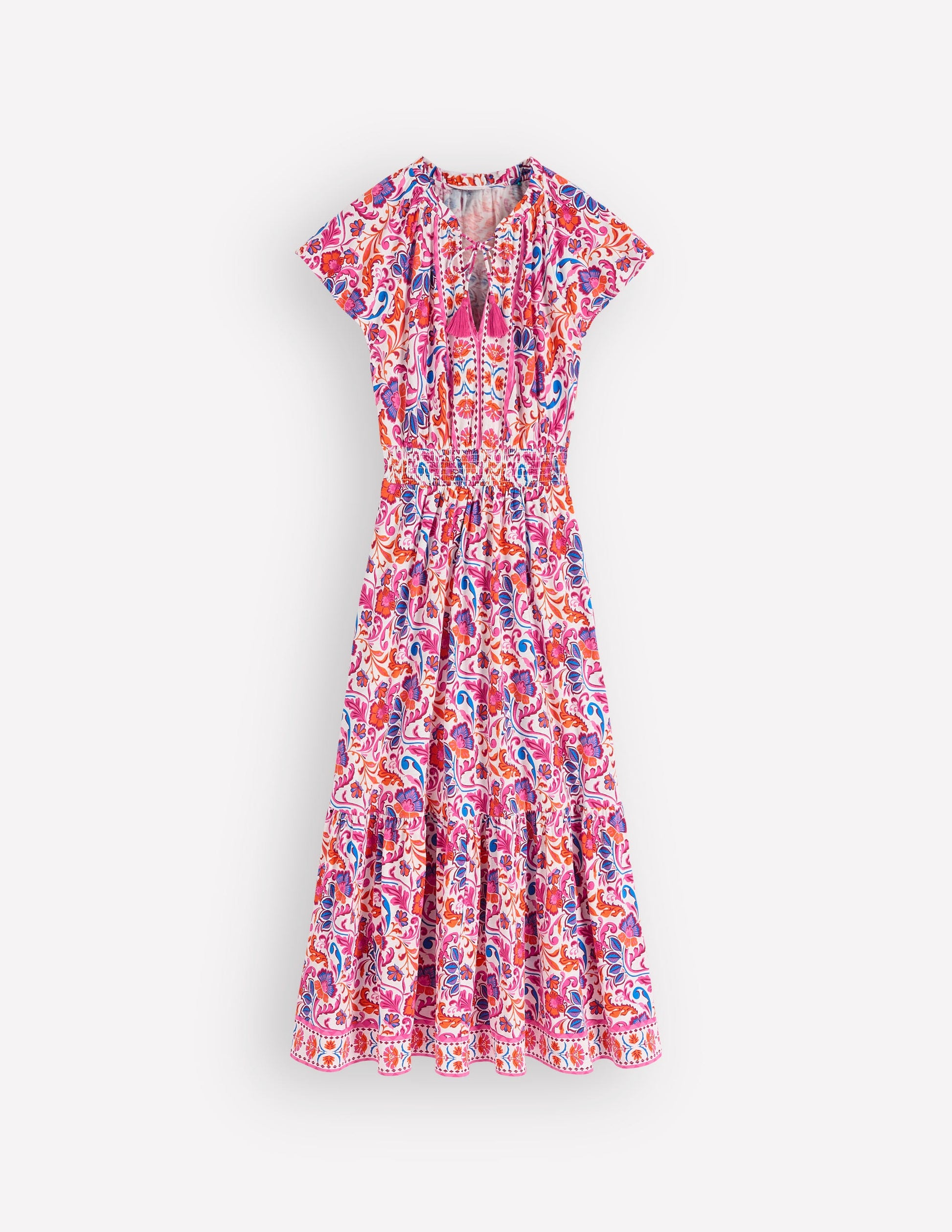 boden tiered jersey maxi dress Boden Women's Tala Tiered Jersey Maxi Dress in Red