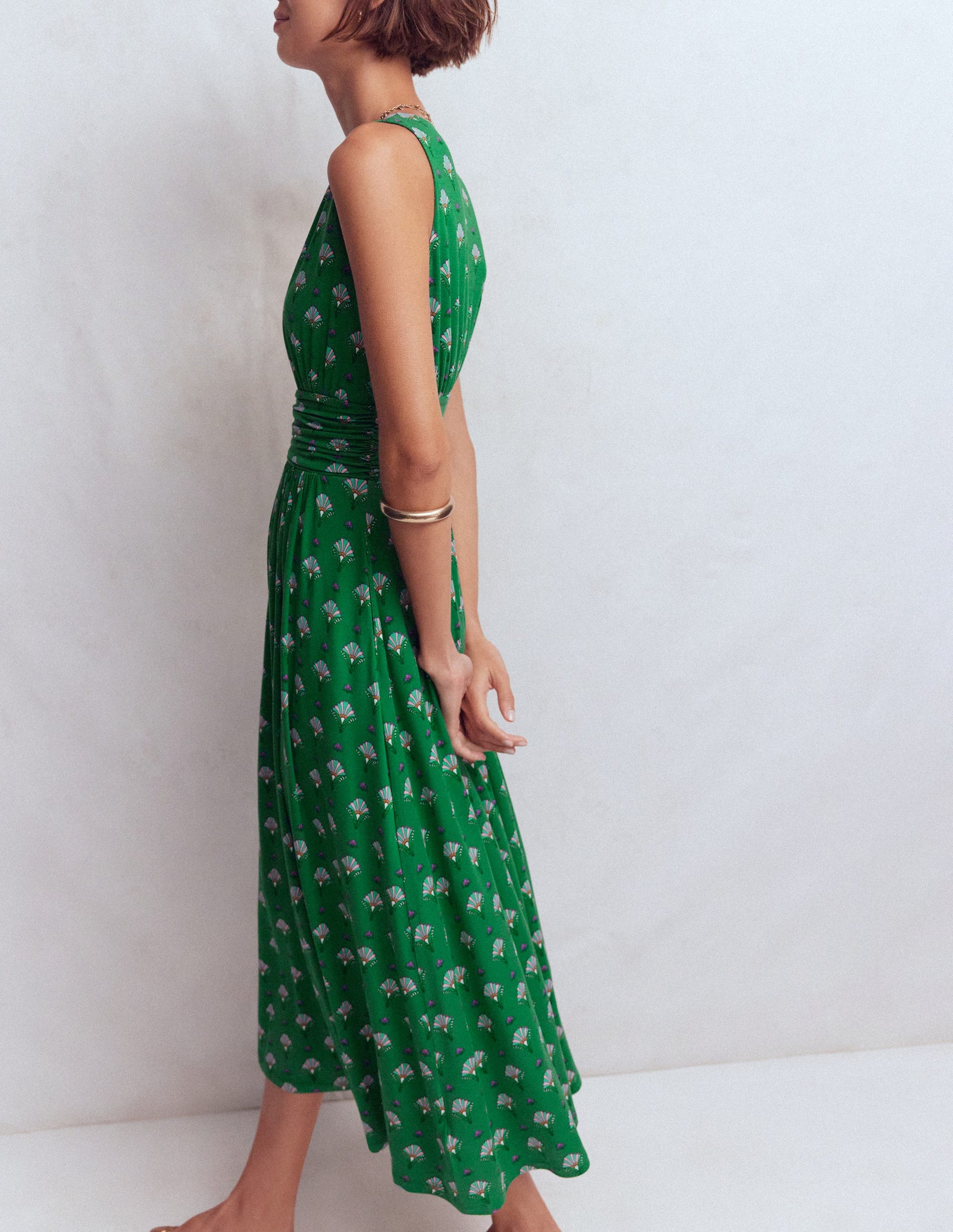 Elodie Jersey Maxi Dress-Green, Ornamental Floweret | Boden USA Elodie Jersey Maxi Dress-Green, Ornamental Floweret | Boden USA