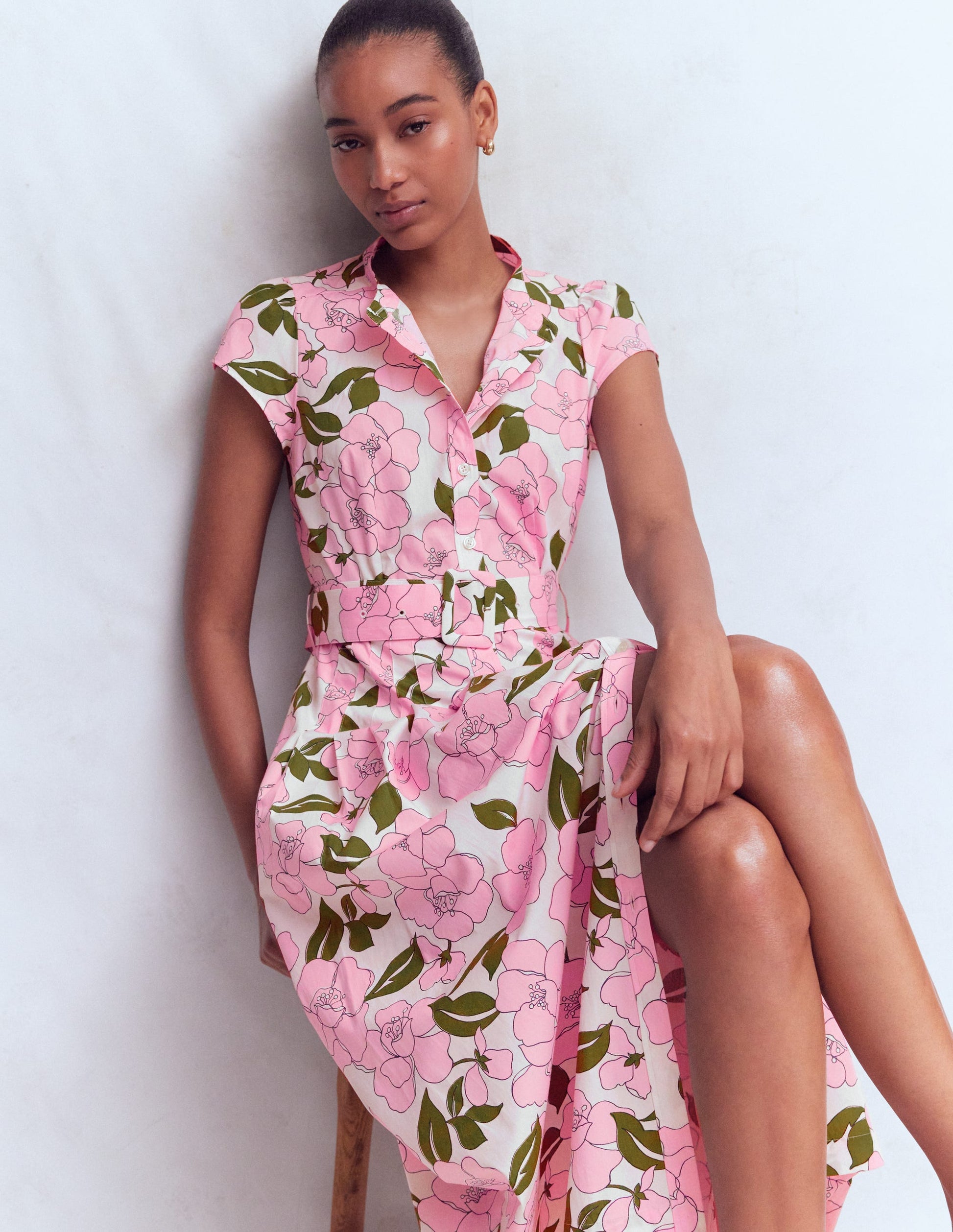 Arabella Cotton Maxi Dress-Pink Radiant Bloom-2