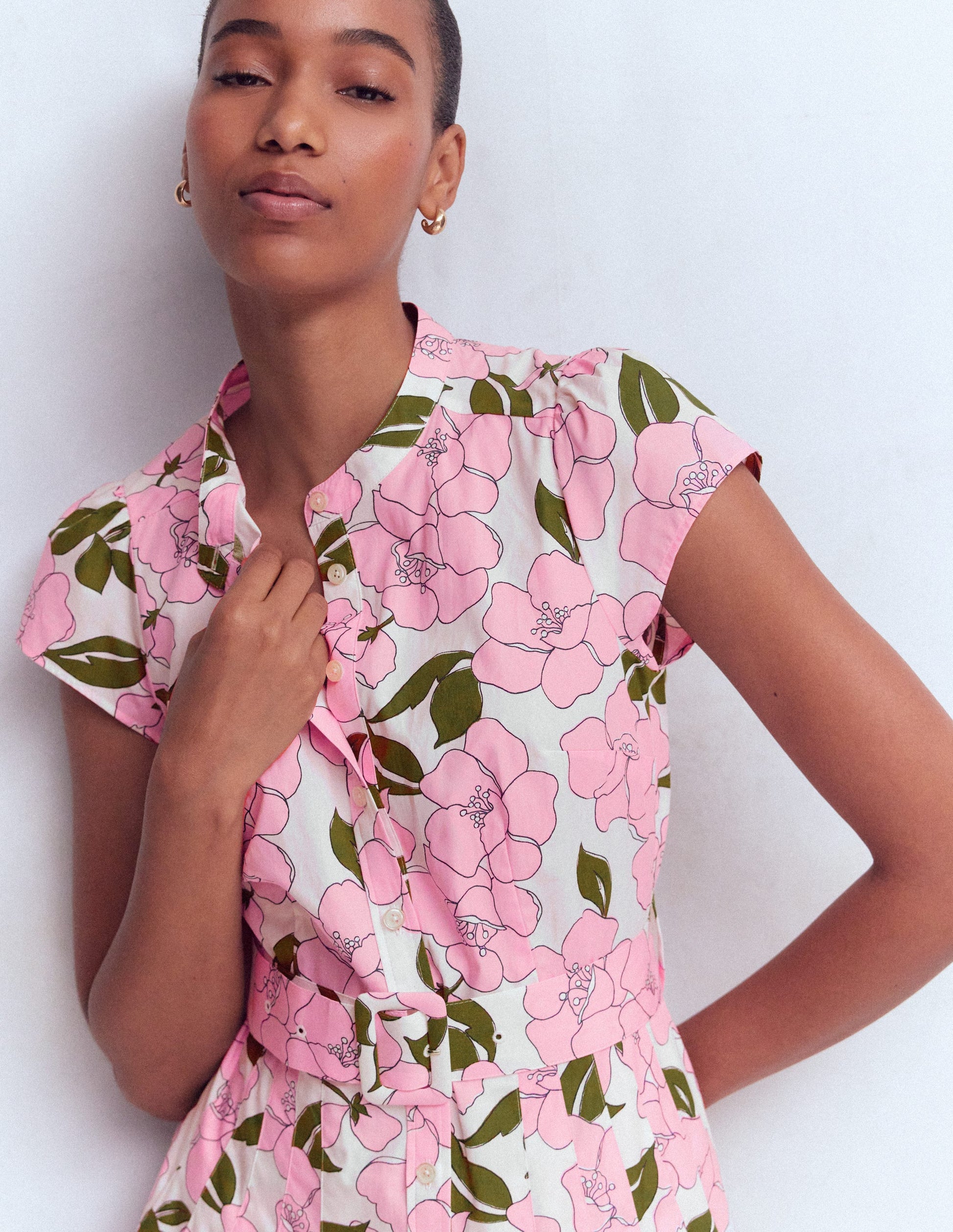 Arabella Cotton Maxi Dress-Pink Radiant Bloom-3