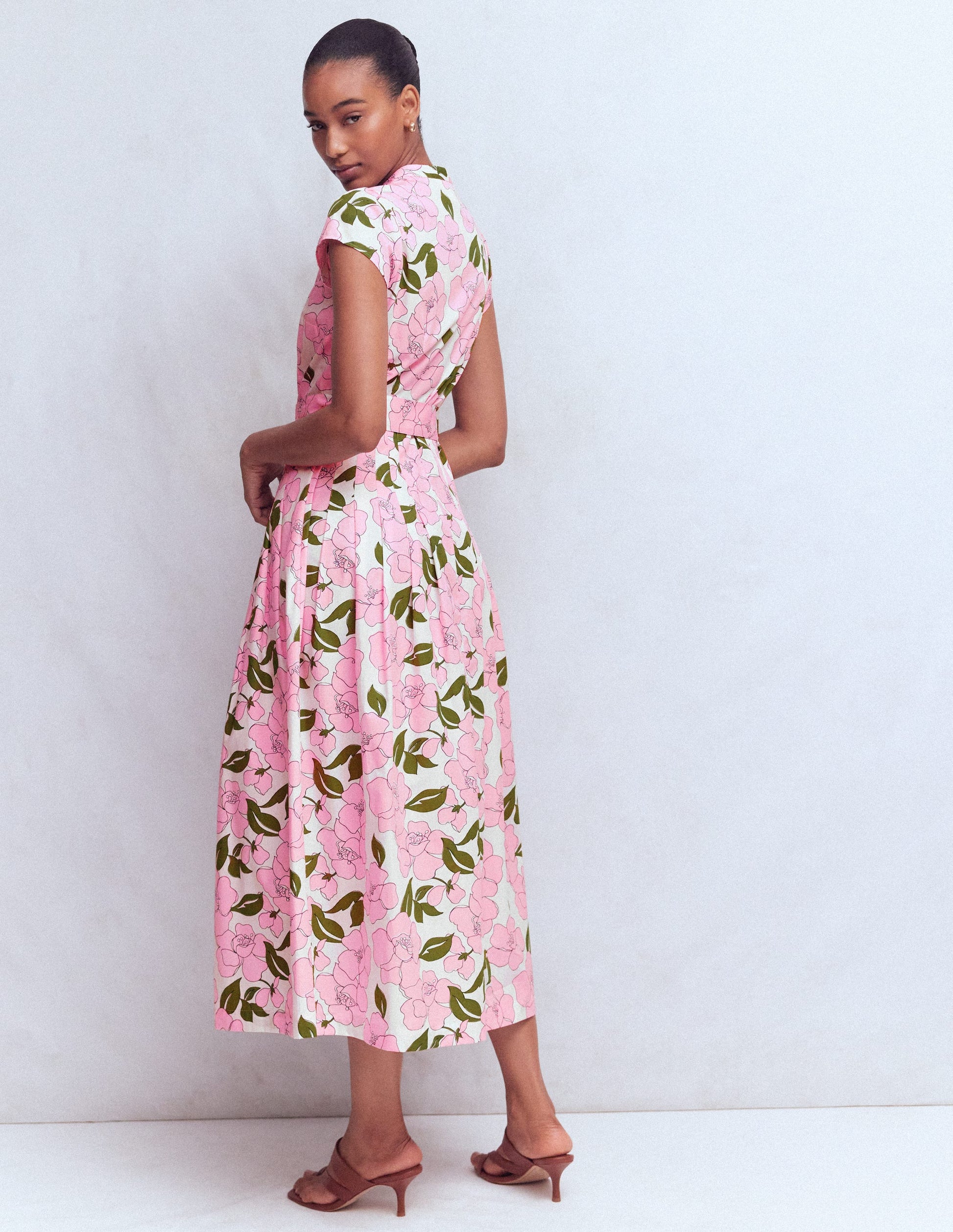 Arabella Cotton Maxi Dress-Pink Radiant Bloom-4