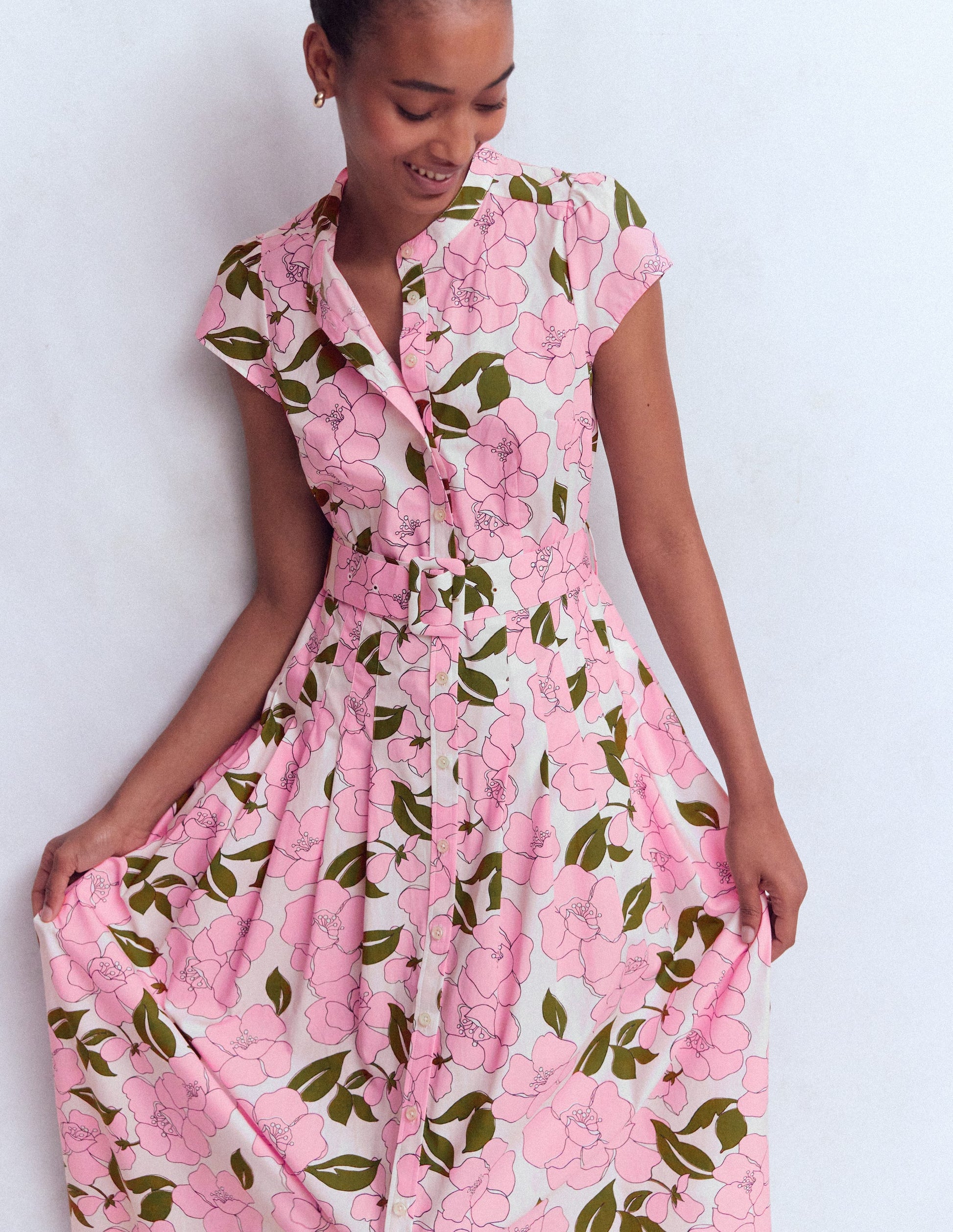 Arabella Cotton Maxi Dress-Pink Radiant Bloom-6