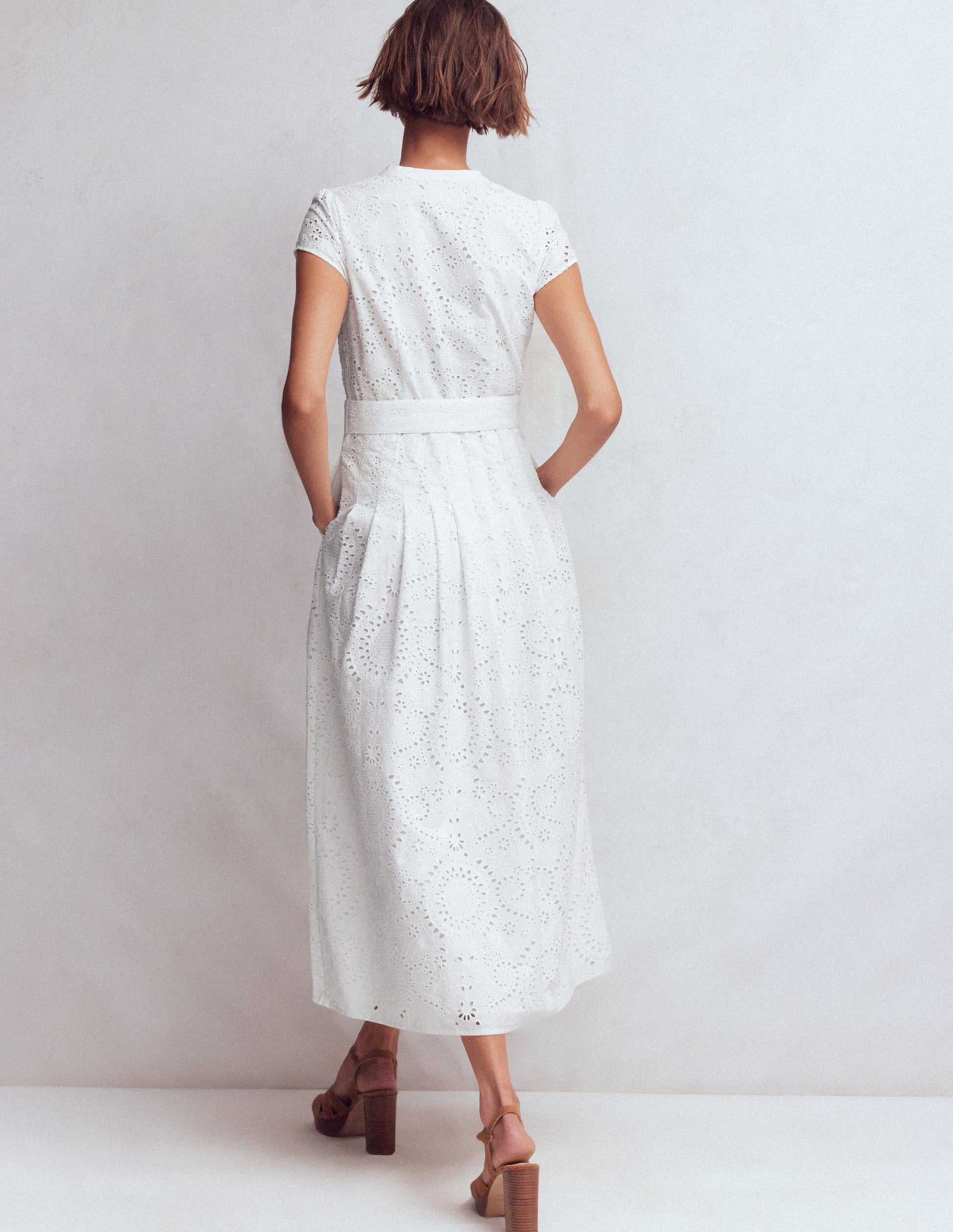 Arabella Cotton Maxi Dress-White Broderie | Boden USA