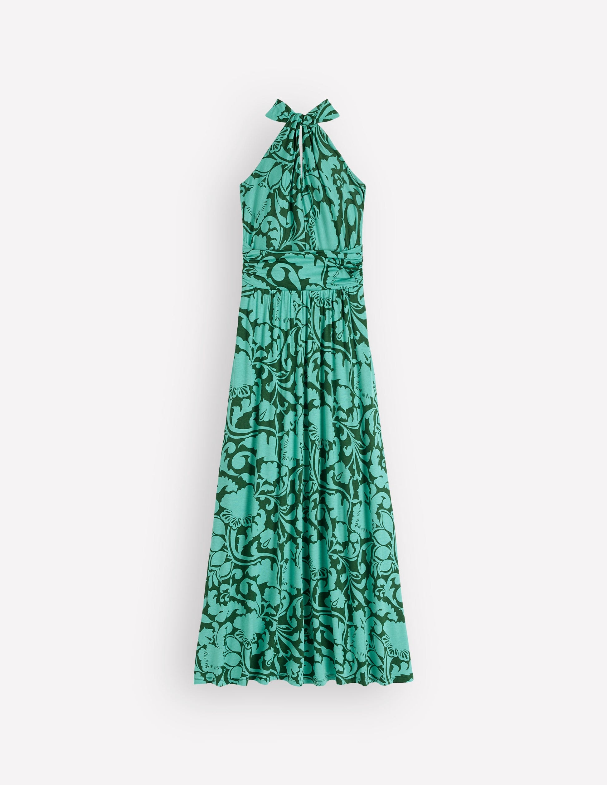 Boden Women's Sydney Twist Neck Jersey Dress in Green | Size 8 Boden Women's Sydney Twist Neck Jersey Dress in Green | Size 8