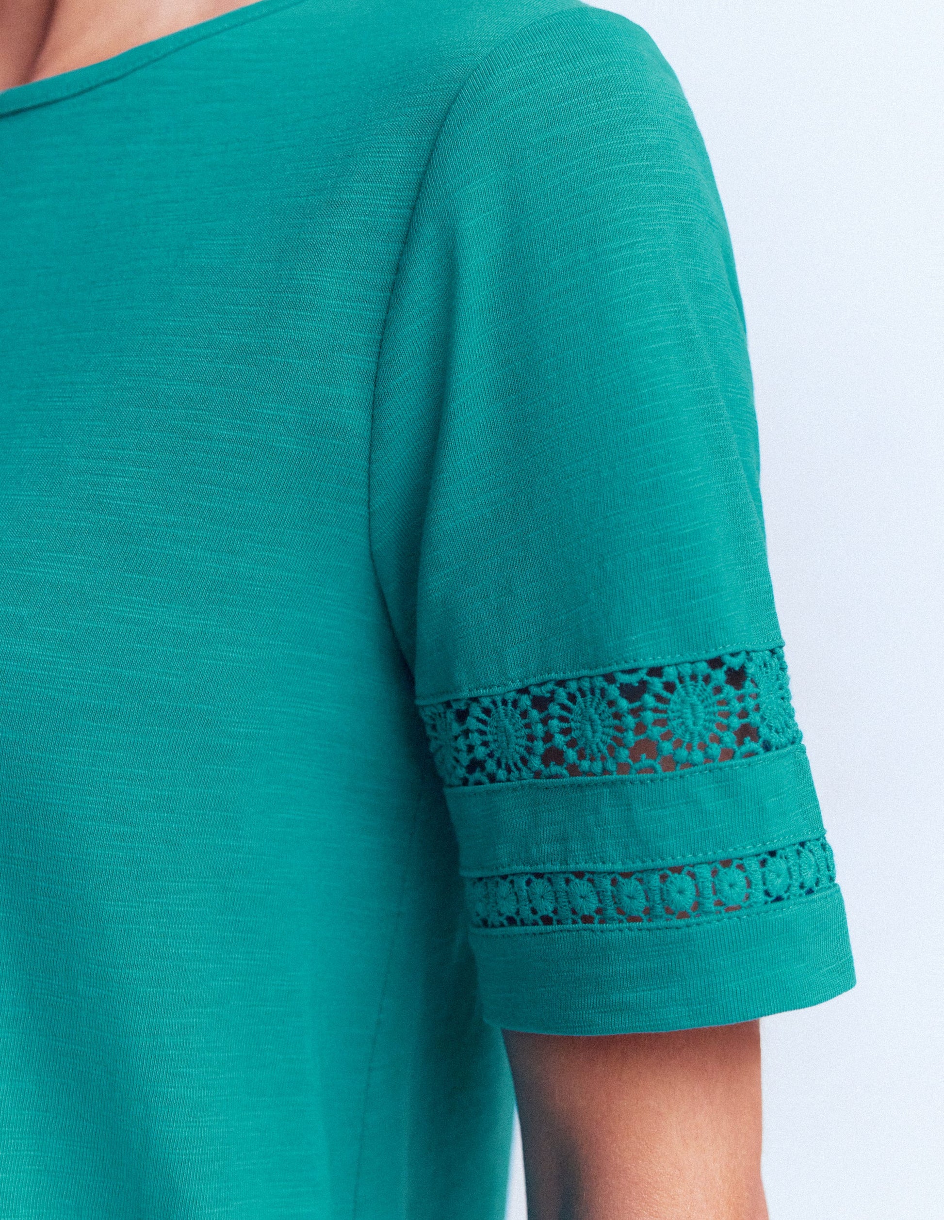 Hattie Jersey T-shirt Dress-Glaze Blue