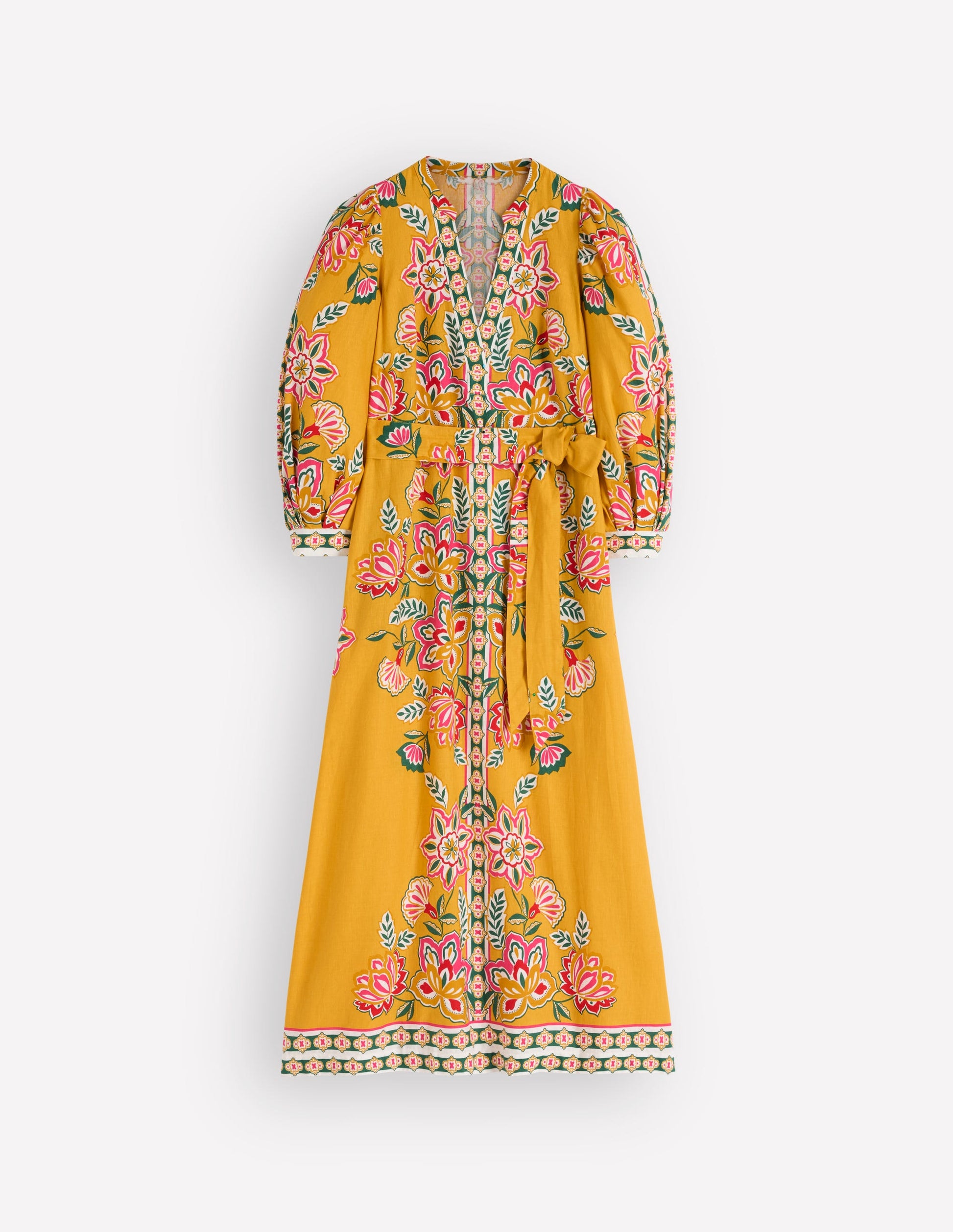 boden yellow linen dress Boden Women's Octavia Linen Blend Dress in Yellow