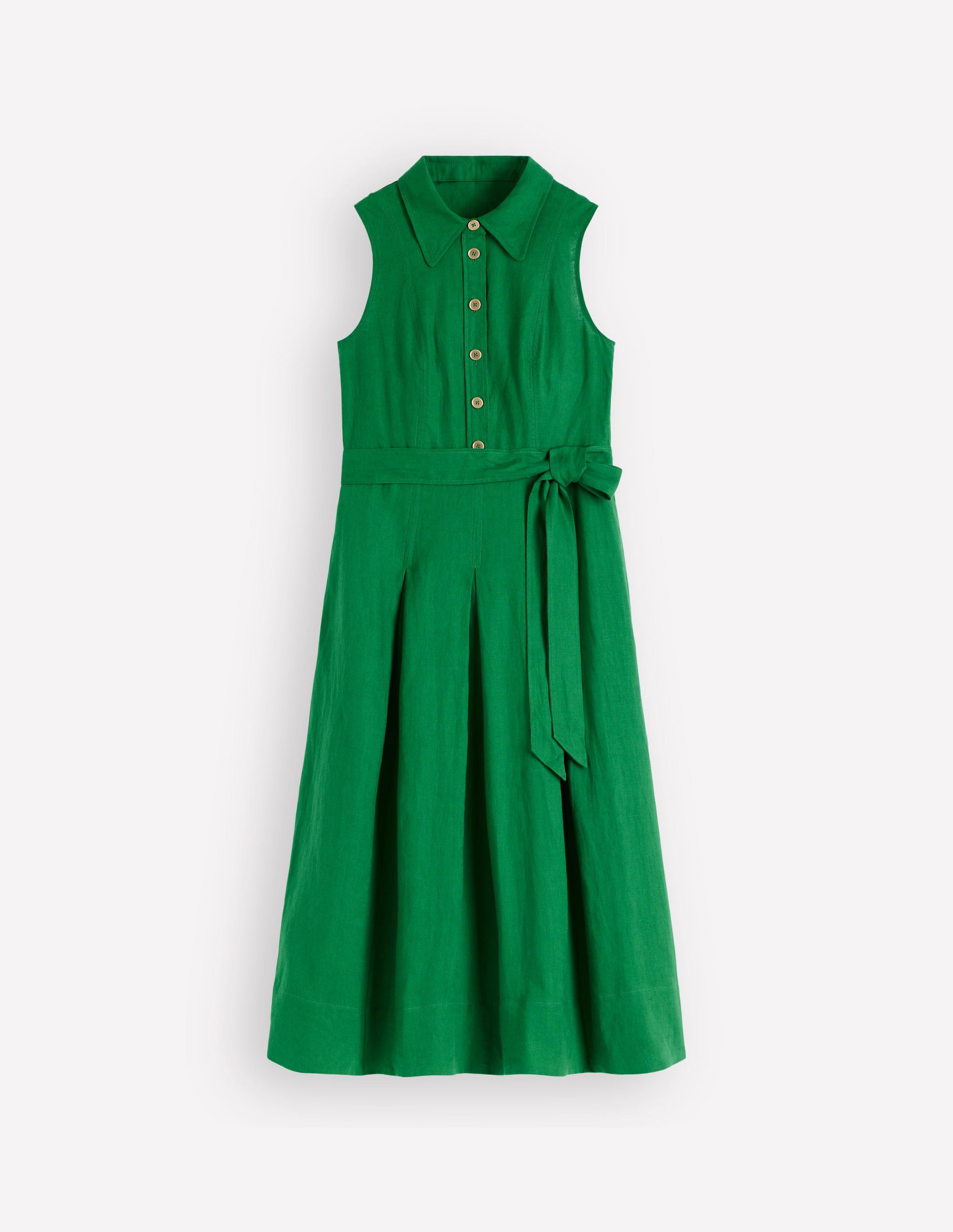Belinda Linen Shirt Dress-Fresh Green | Boden USA