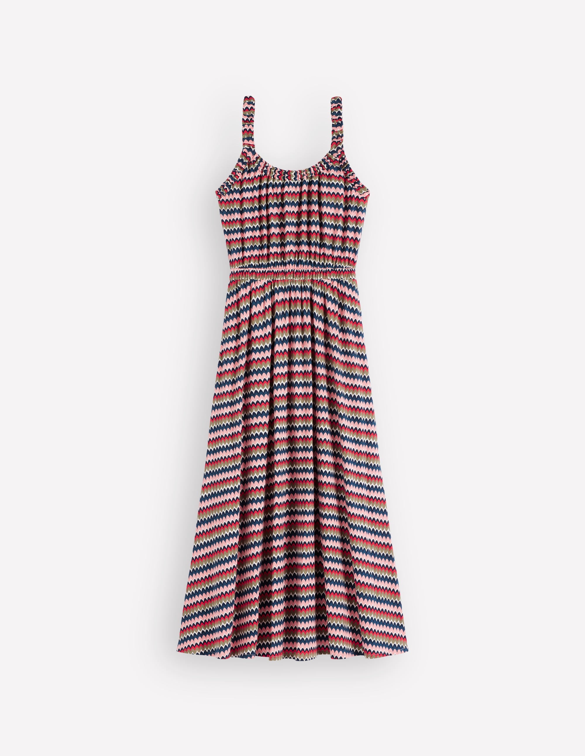 boden square neck jersey dress Scoop Neck Jersey Dress - Multi, Zigzag Ripple