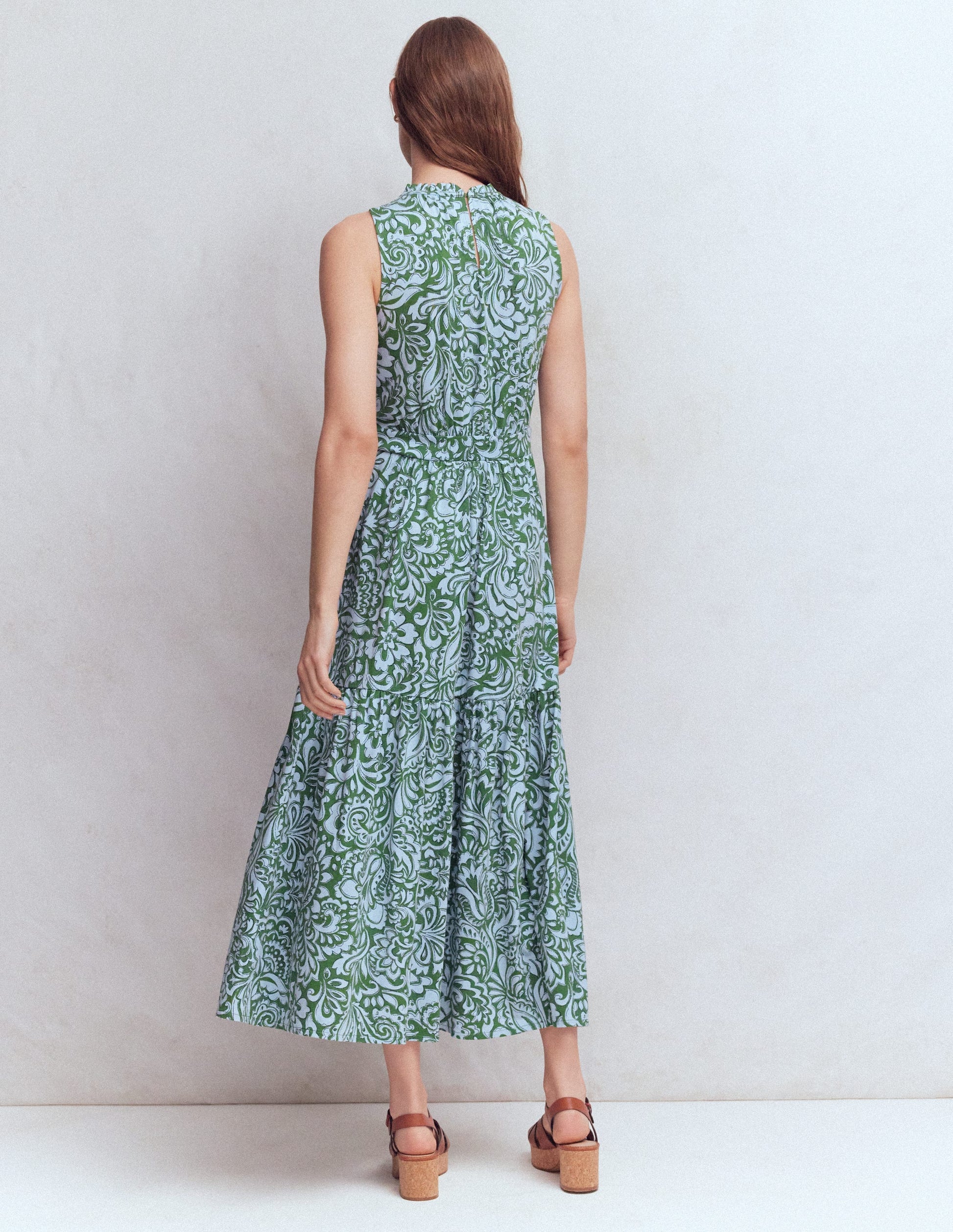 Boden Women's Camalie Jersey Maxi Dress in Green | Size 0 Boden Women's Camalie Jersey Maxi Dress in Green | Size 0