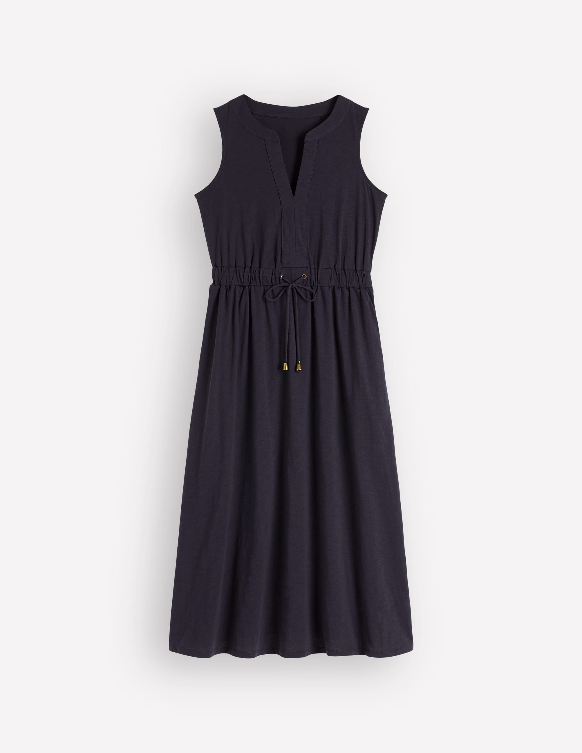 Delphine Midi Sleeveless Dress-Navy - Image 5