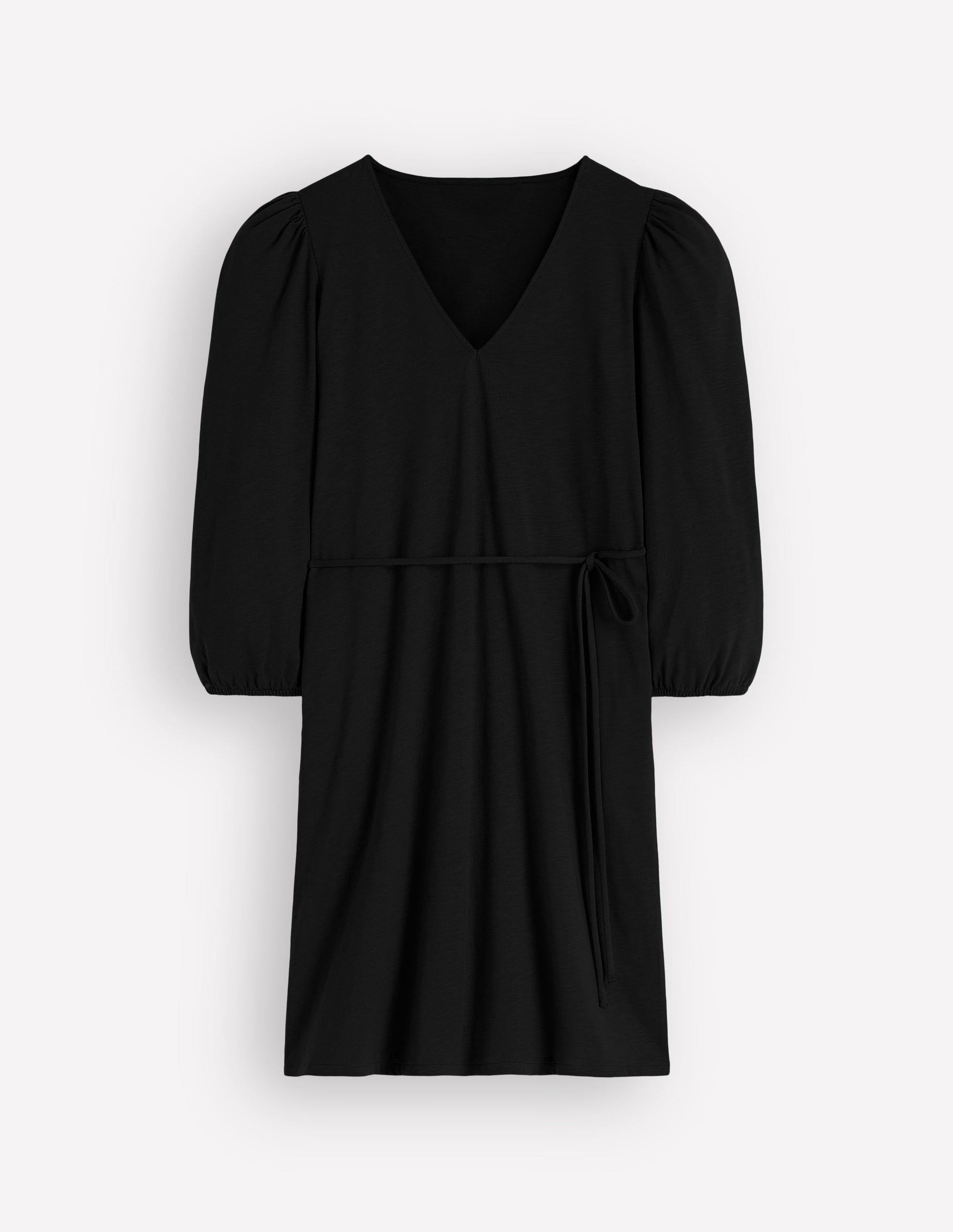 Cary V - Neck Short Dress - Black