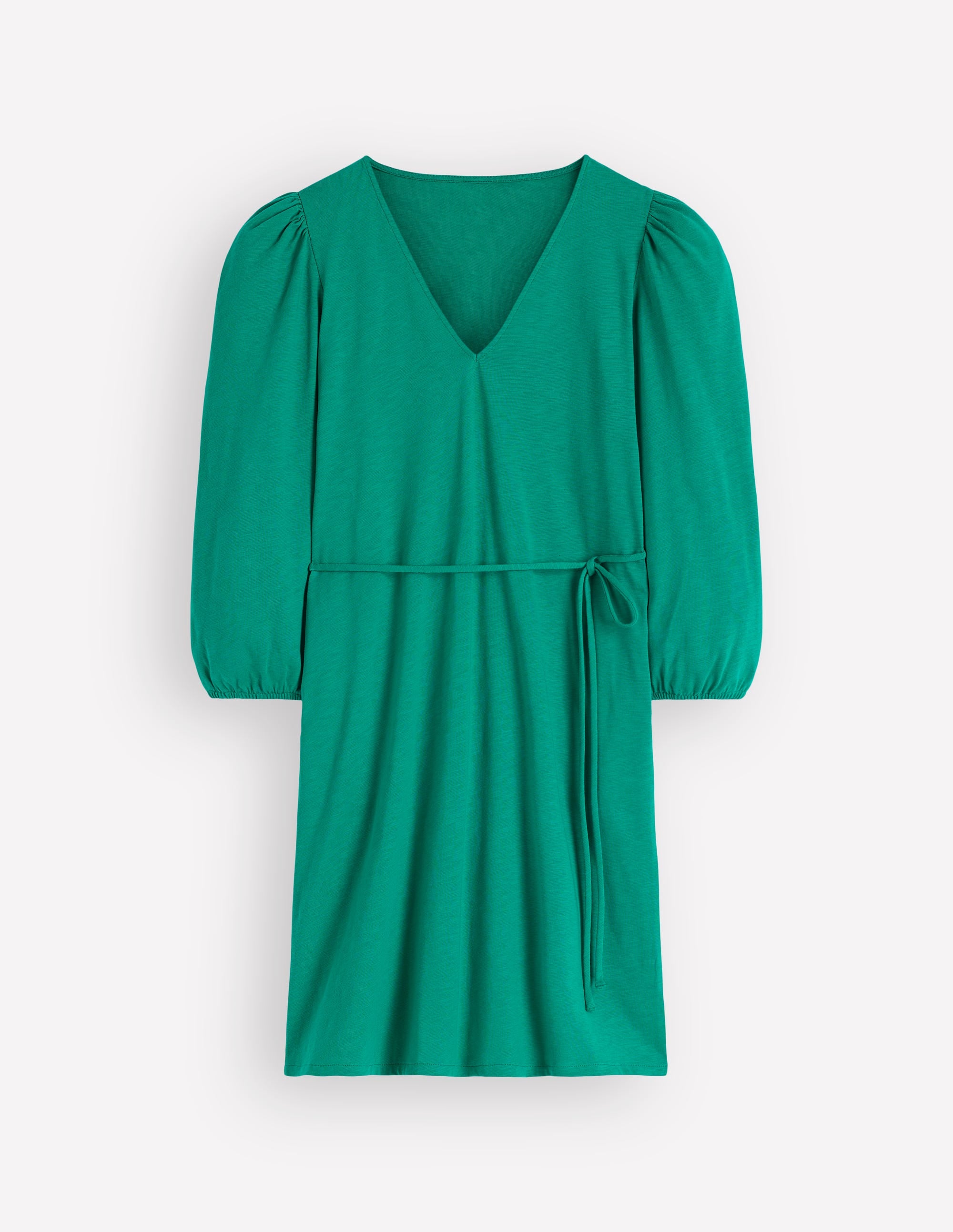 Cary V-Neck Short Dress-Deep Teal - Image 7