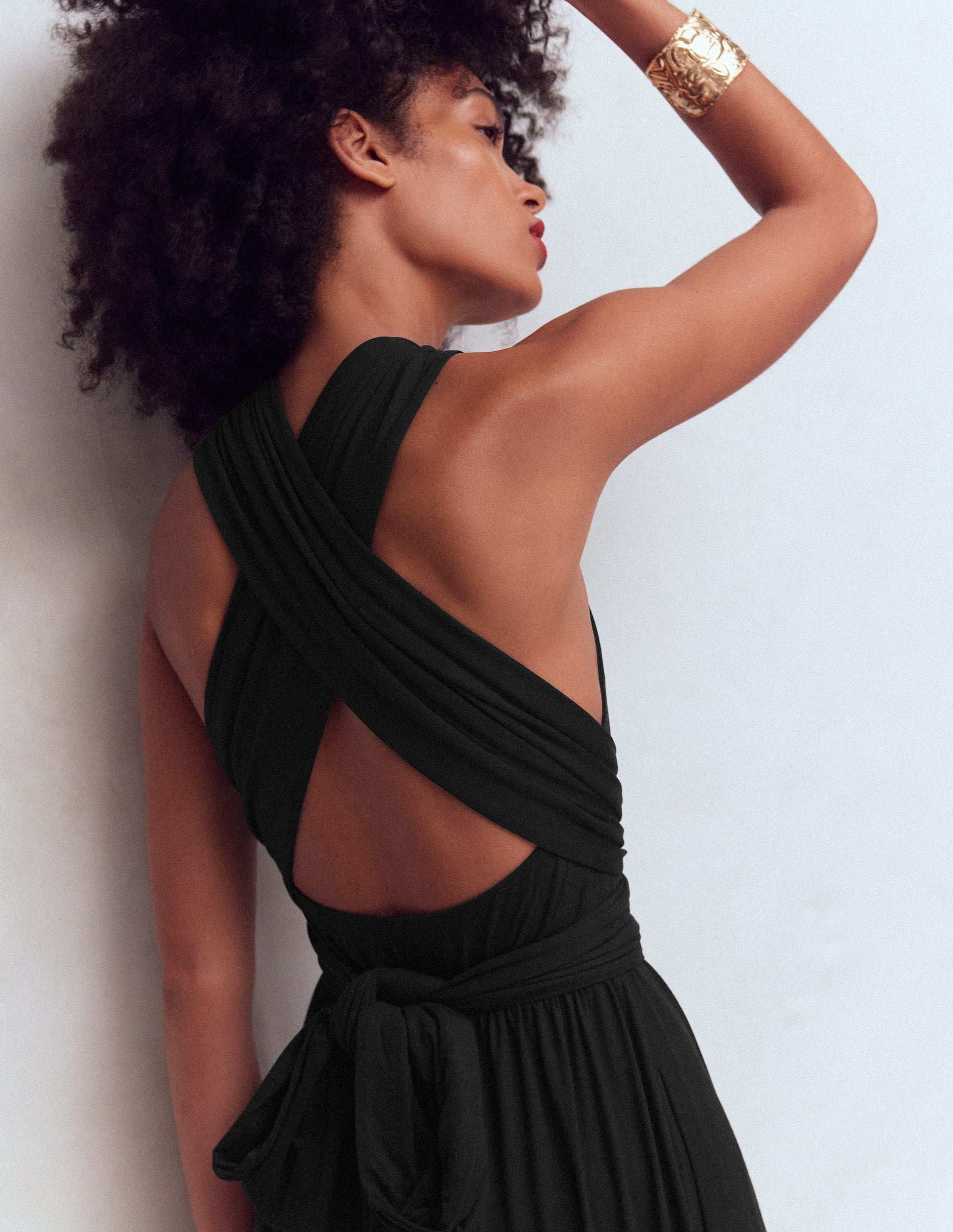 Boden Women's Multiway Jersey Maxi Dress in Black | Size 10 Boden Women's Multiway Jersey Maxi Dress in Black | Size 10