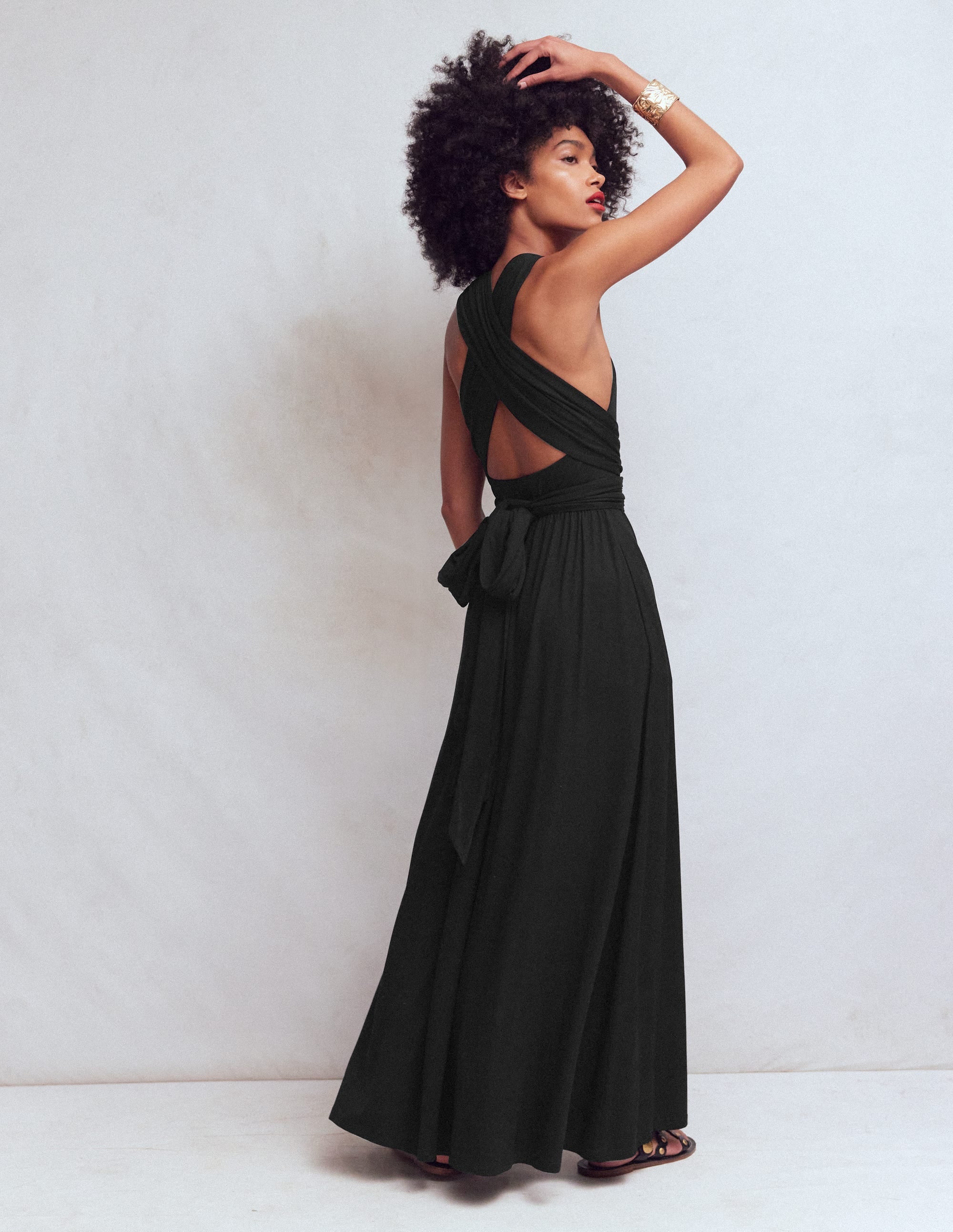 Boden Women's Multiway Jersey Maxi Dress in Black