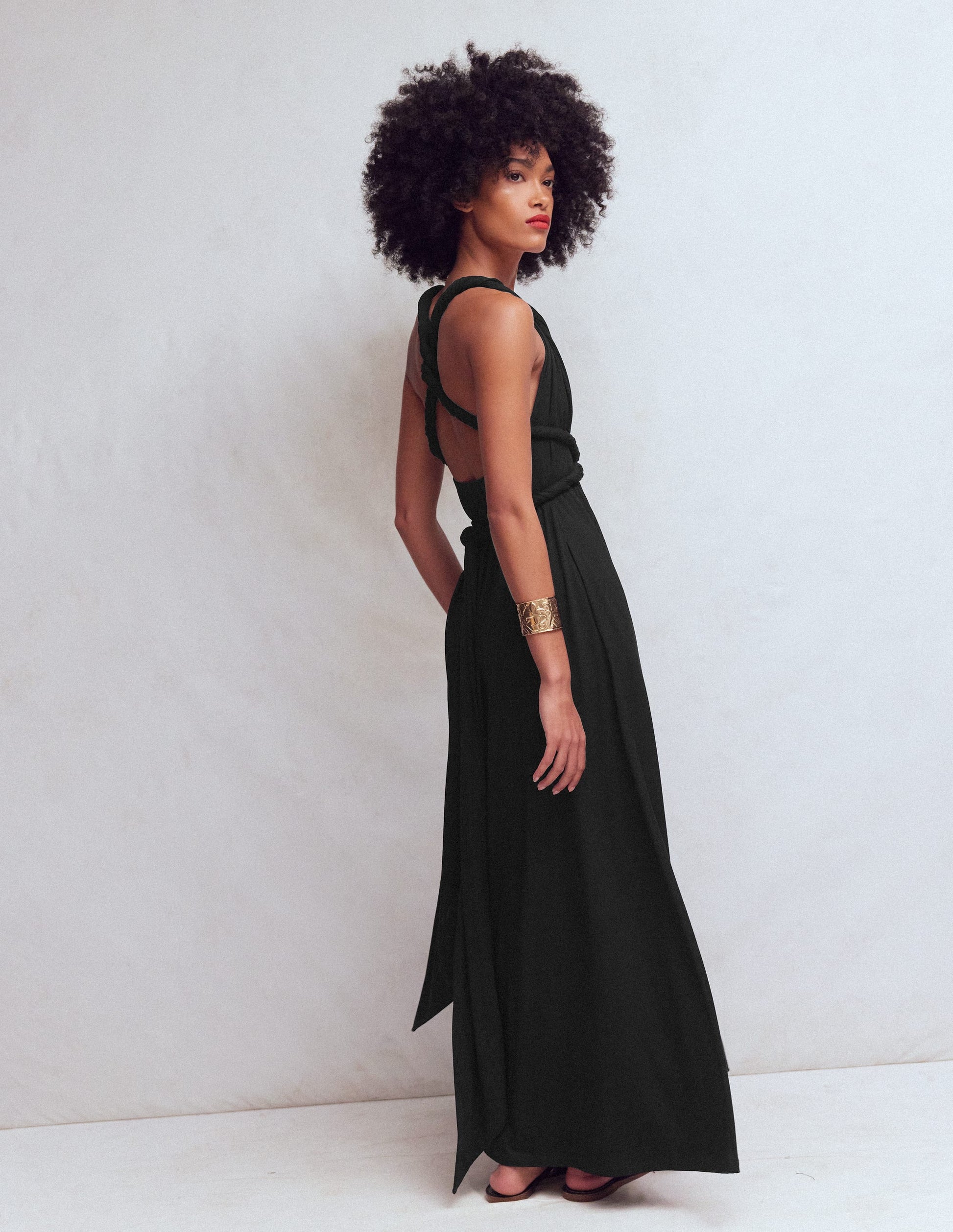 Boden Women's Multiway Jersey Maxi Dress in Black | Size 10 Boden Women's Multiway Jersey Maxi Dress in Black | Size 10