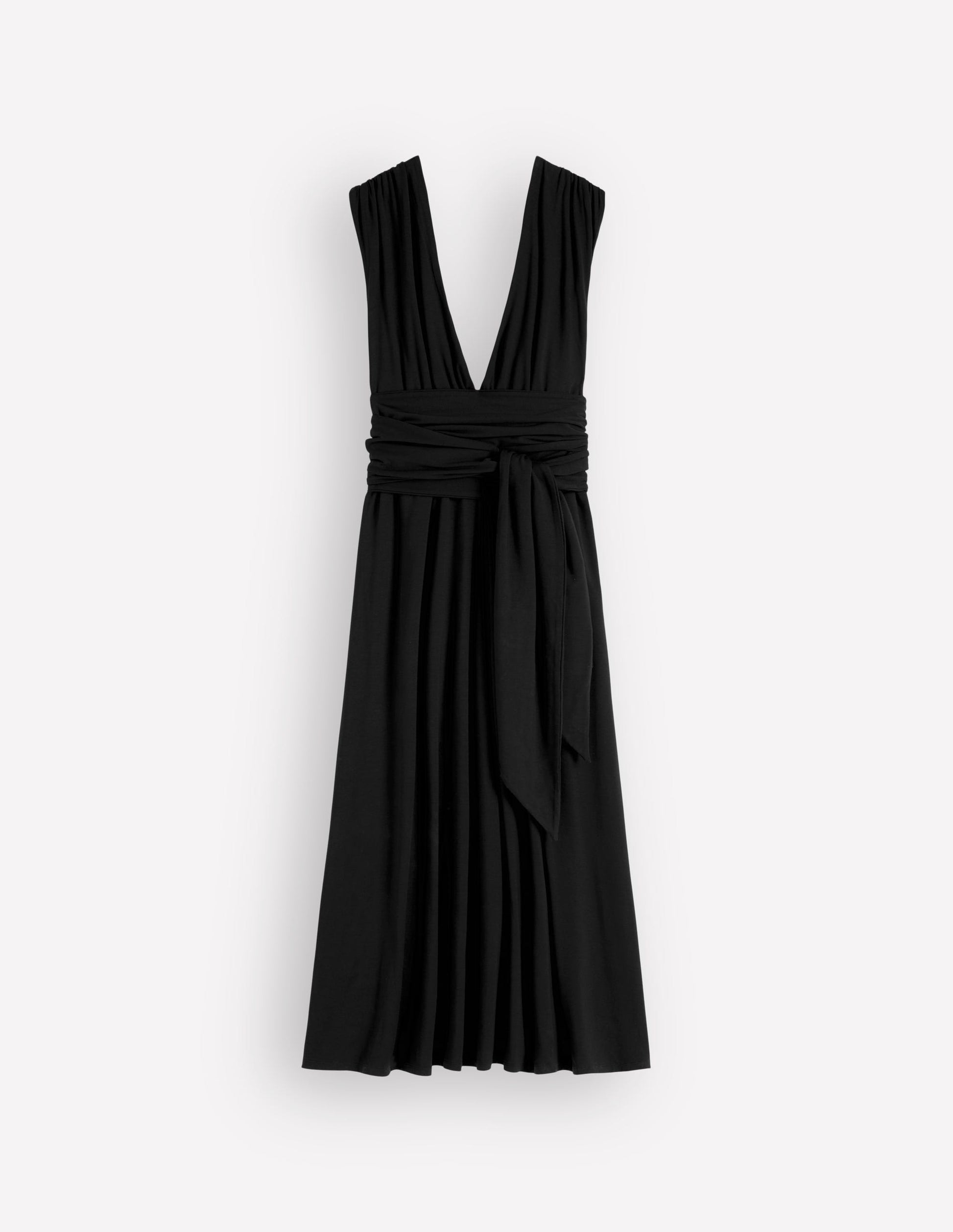 princess polly baby blue dress Multiway Jersey Maxi Dress-Black