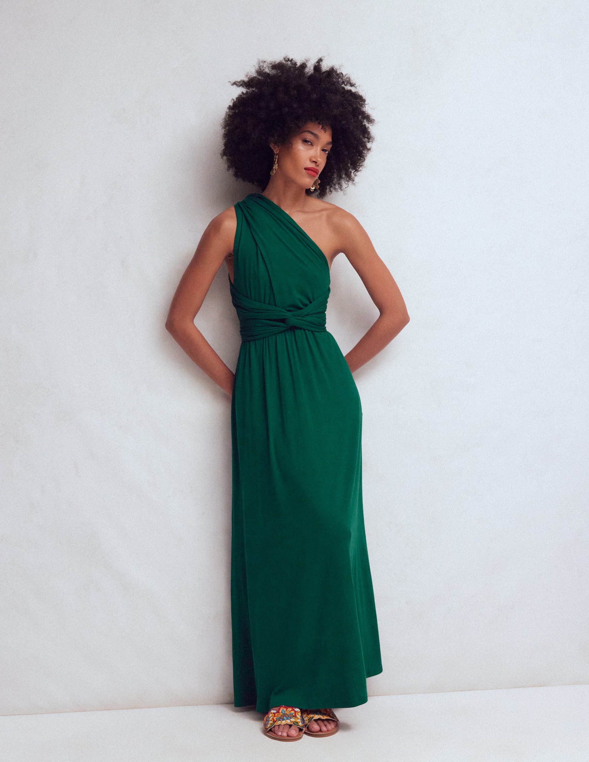 Multiway Jersey Maxi Dress-Emerald Night | Boden USA Multiway Jersey Maxi Dress-Emerald Night | Boden USA