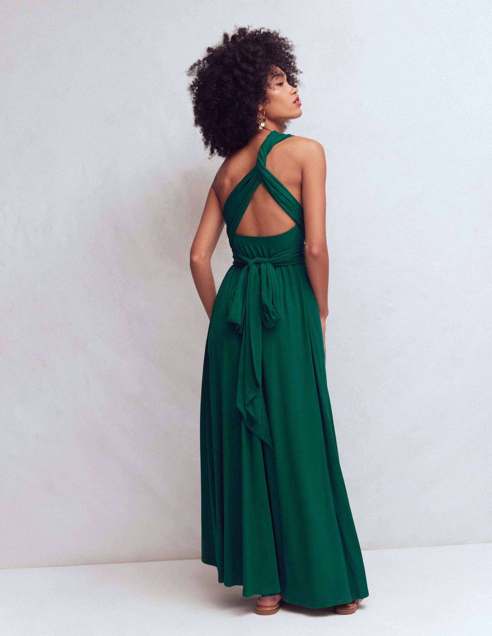Multiway Jersey Maxi Dress-Emerald Night | Boden USA Multiway Jersey Maxi Dress-Emerald Night | Boden USA