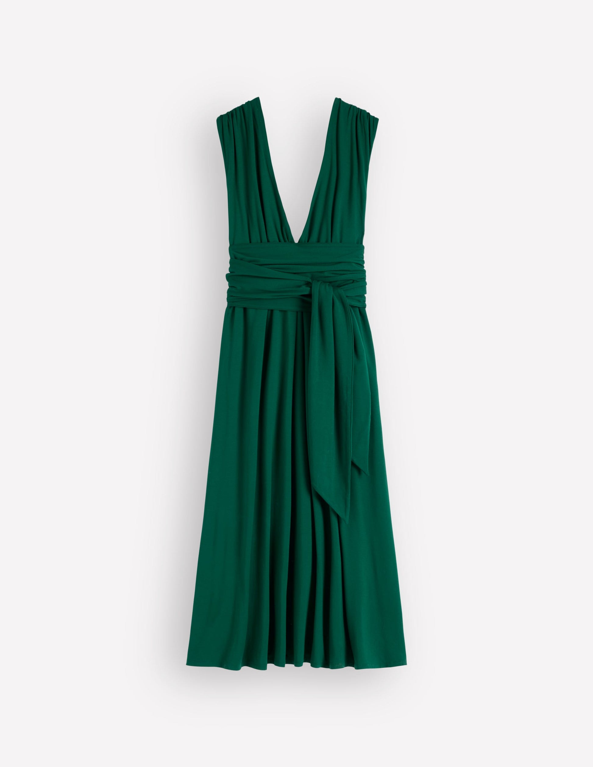 green emerald velvet dress Multiway Jersey Maxi Dress-Emerald Night