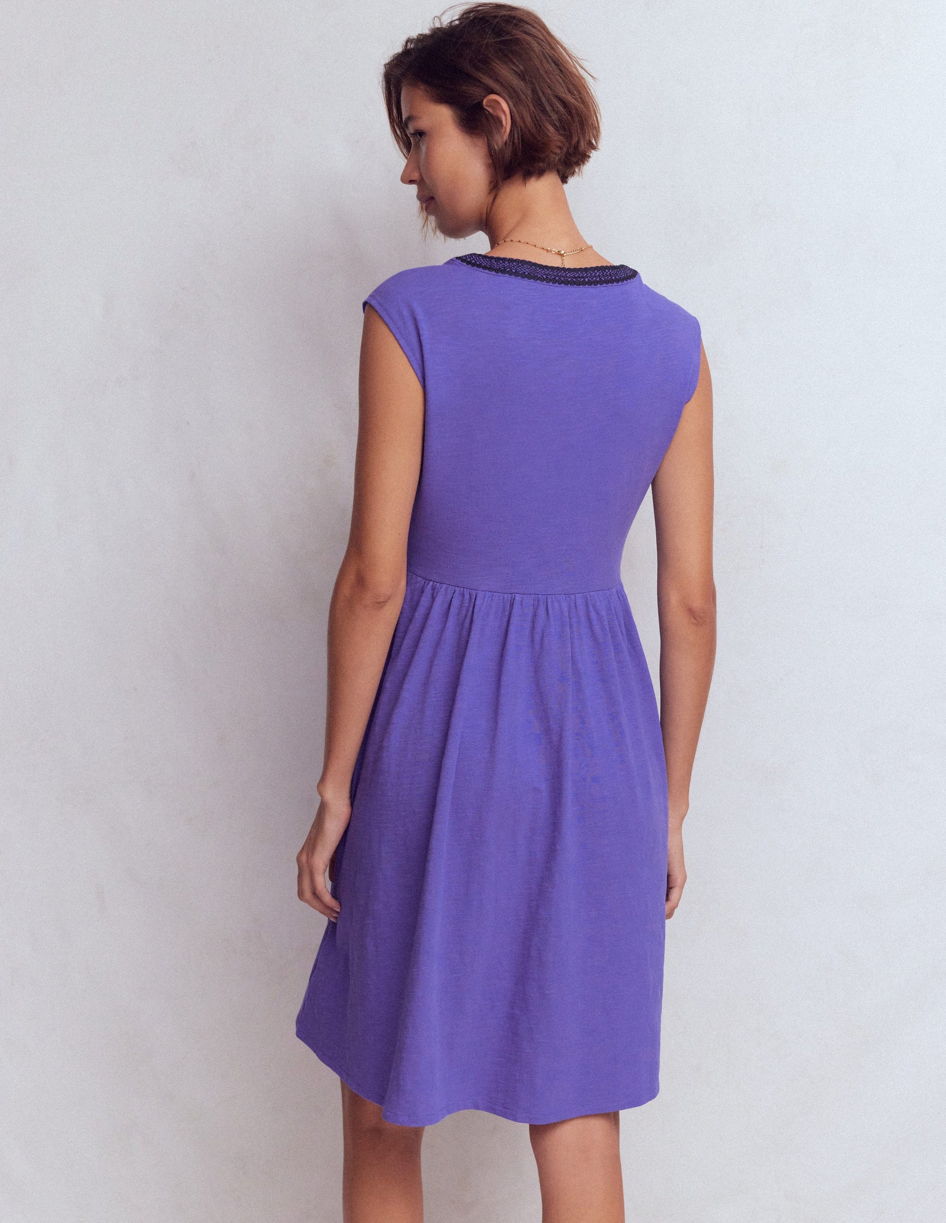 May Jersey Short Dress-Han Purple May Jersey Short Dress-Han Purple
