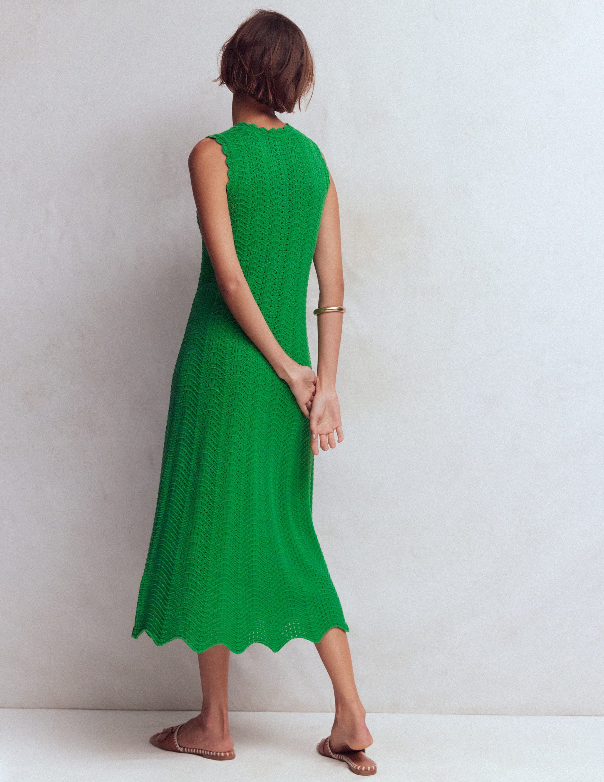 Stella Maxi Crochet Dress - Shamrock Green