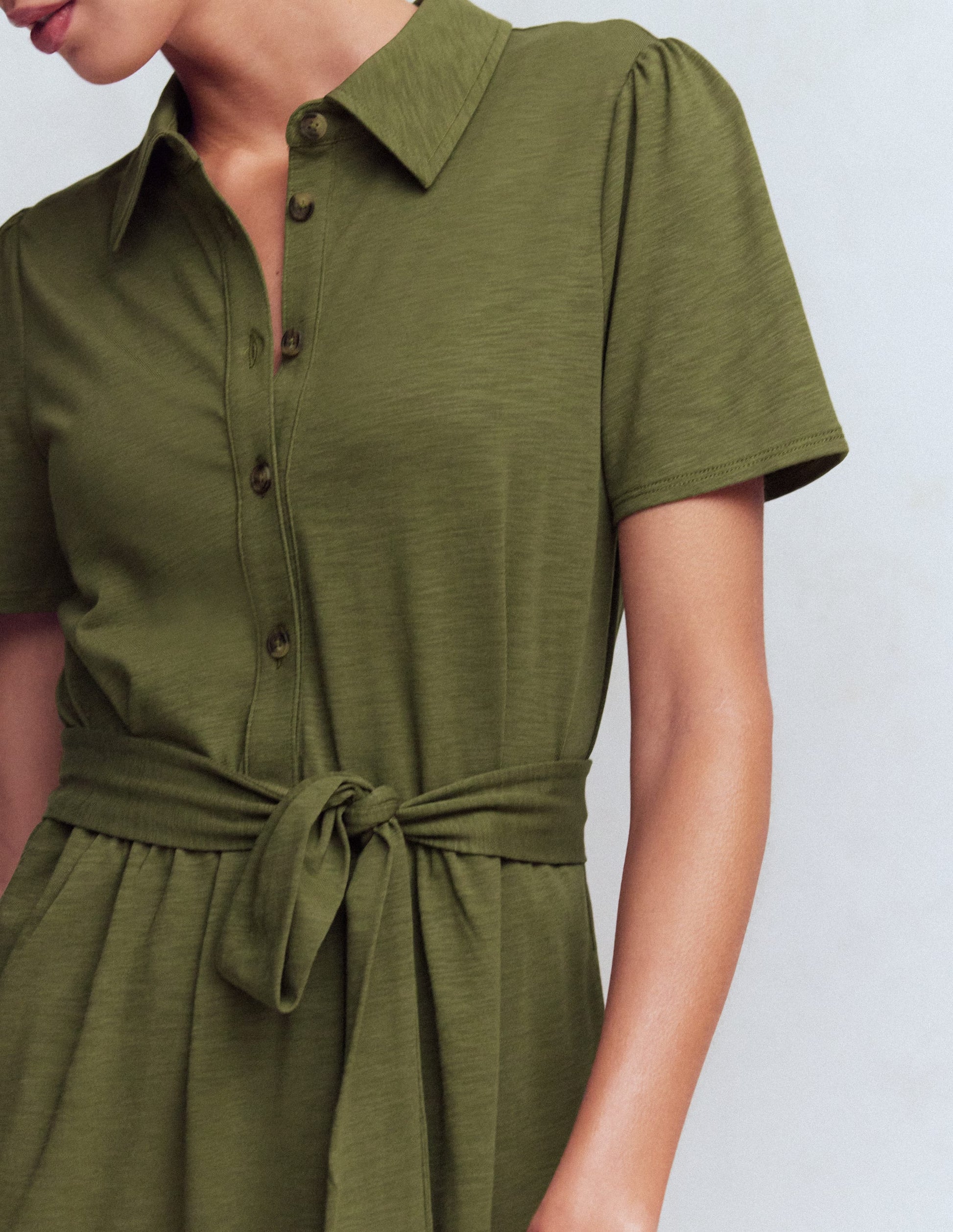 naked wardrobe green dress Olive Green Multi Floral Short Sleeve Chiffon Surplice Maxi Dress – Cindy  Jane Boutique main image 0