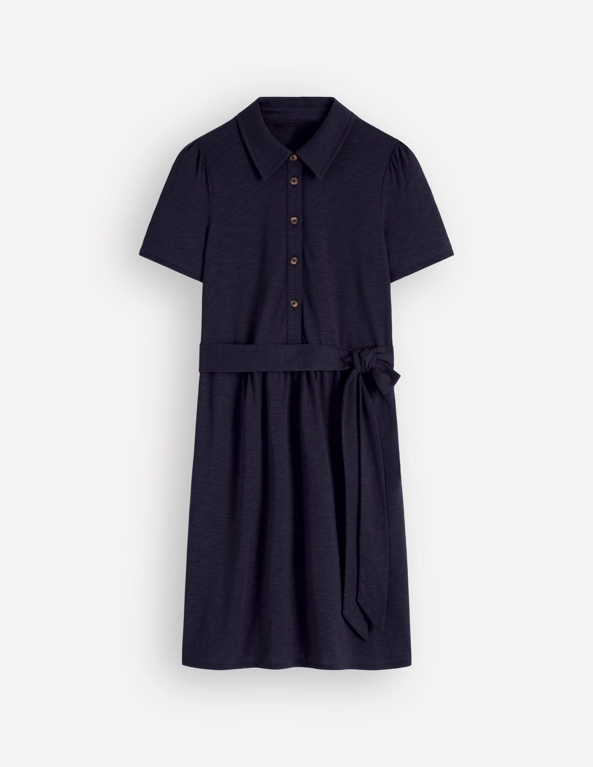 jersey dress with boots Tillie Jersey Midi Dress in Black Mono Wave main image 1