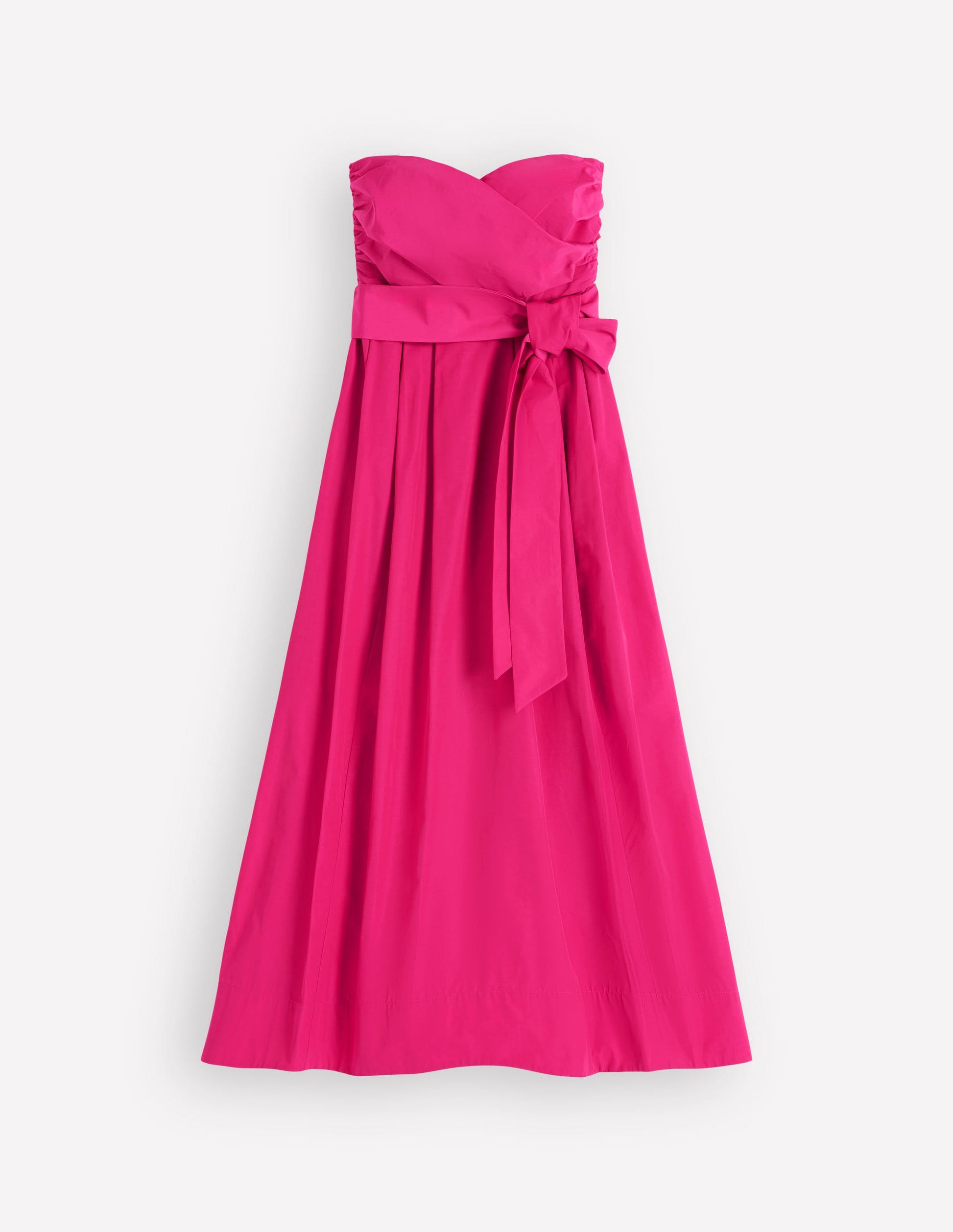 Strapless Taffeta Dress-Bright Pink | Boden USA Strapless Taffeta Dress-Bright Pink | Boden USA