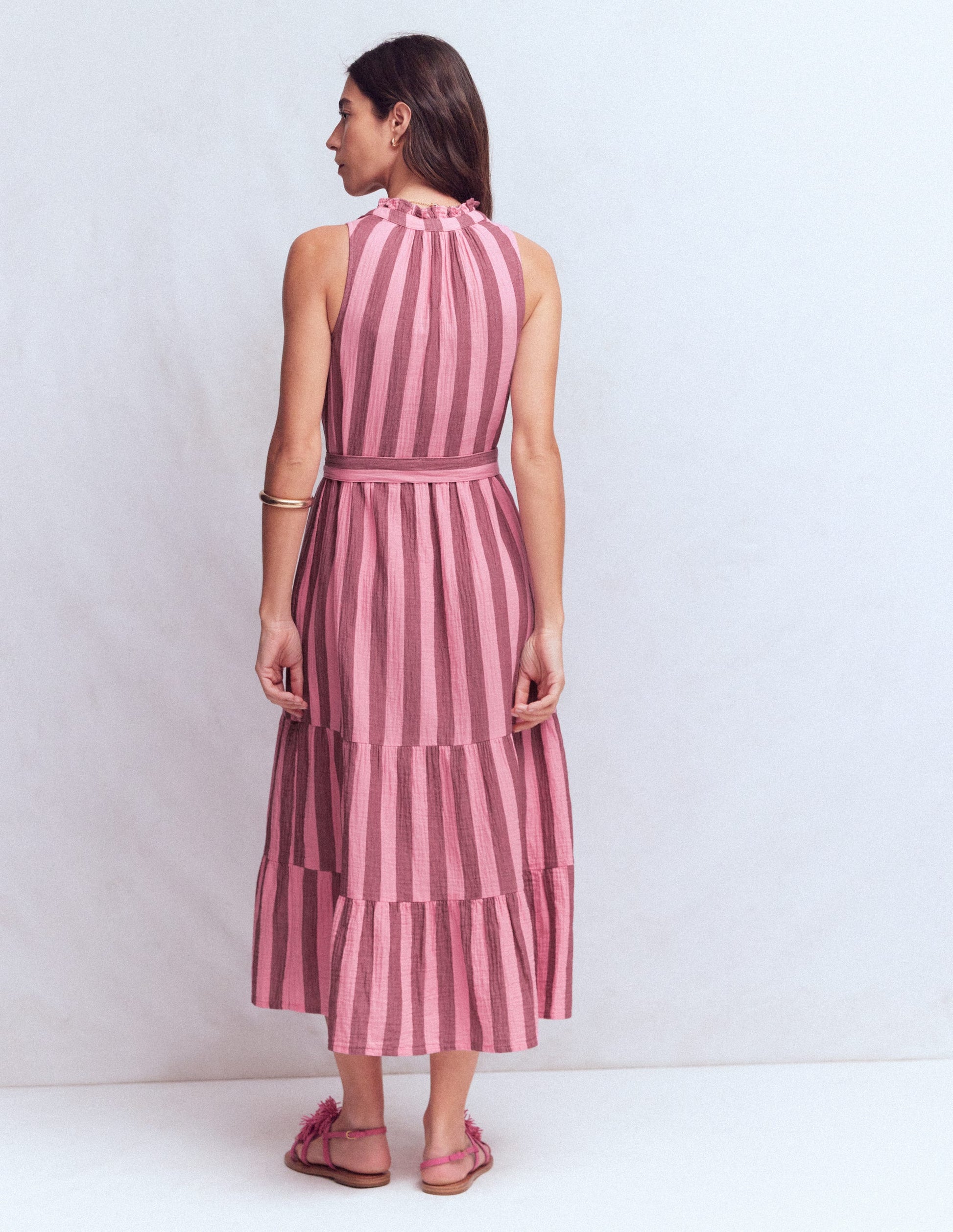 boden pink maxi dress Boden Women's Arabella Cotton Maxi Dress in Pink