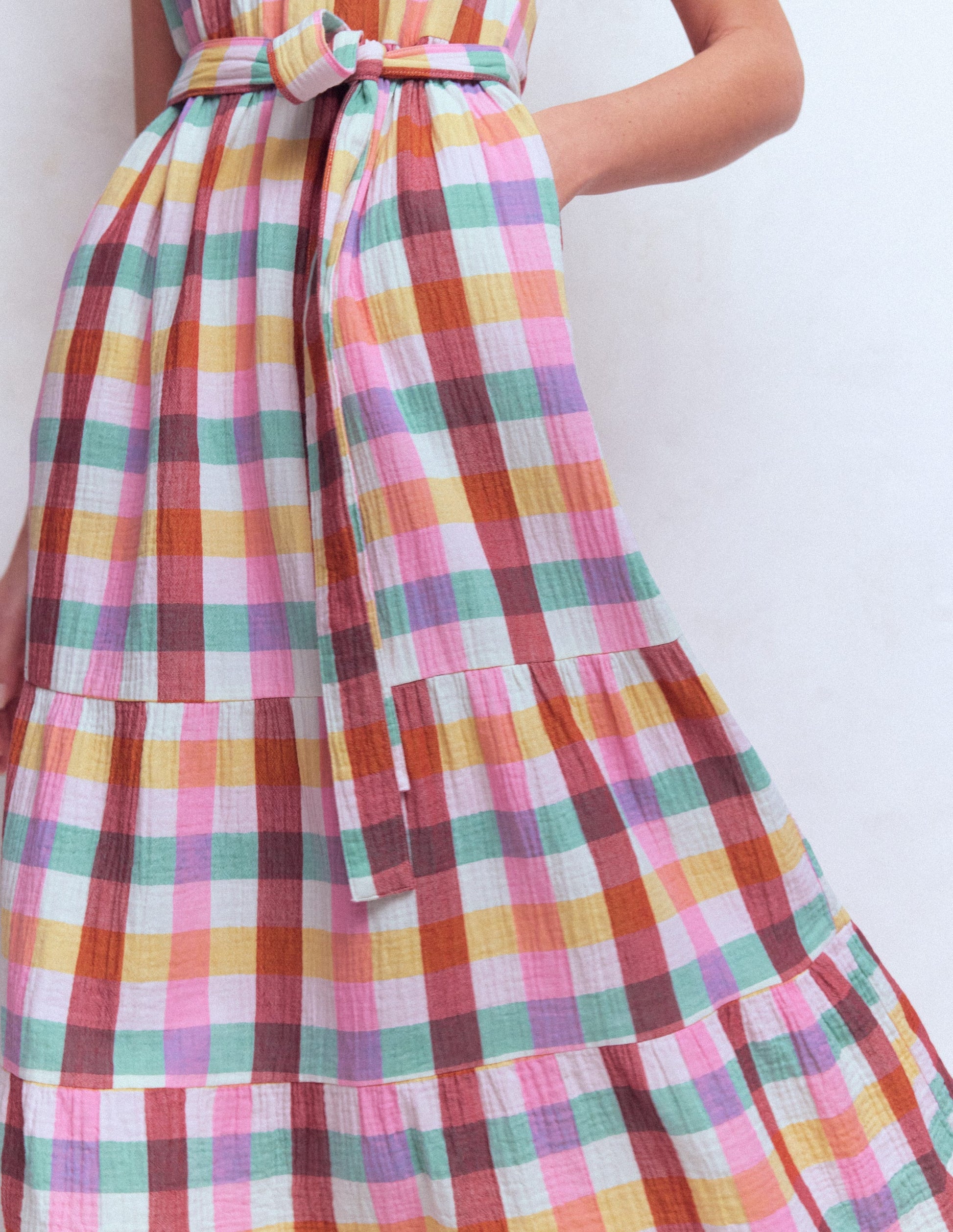 boden tartan maxi dress Boden Women's Viv Double Cloth Maxi Dress