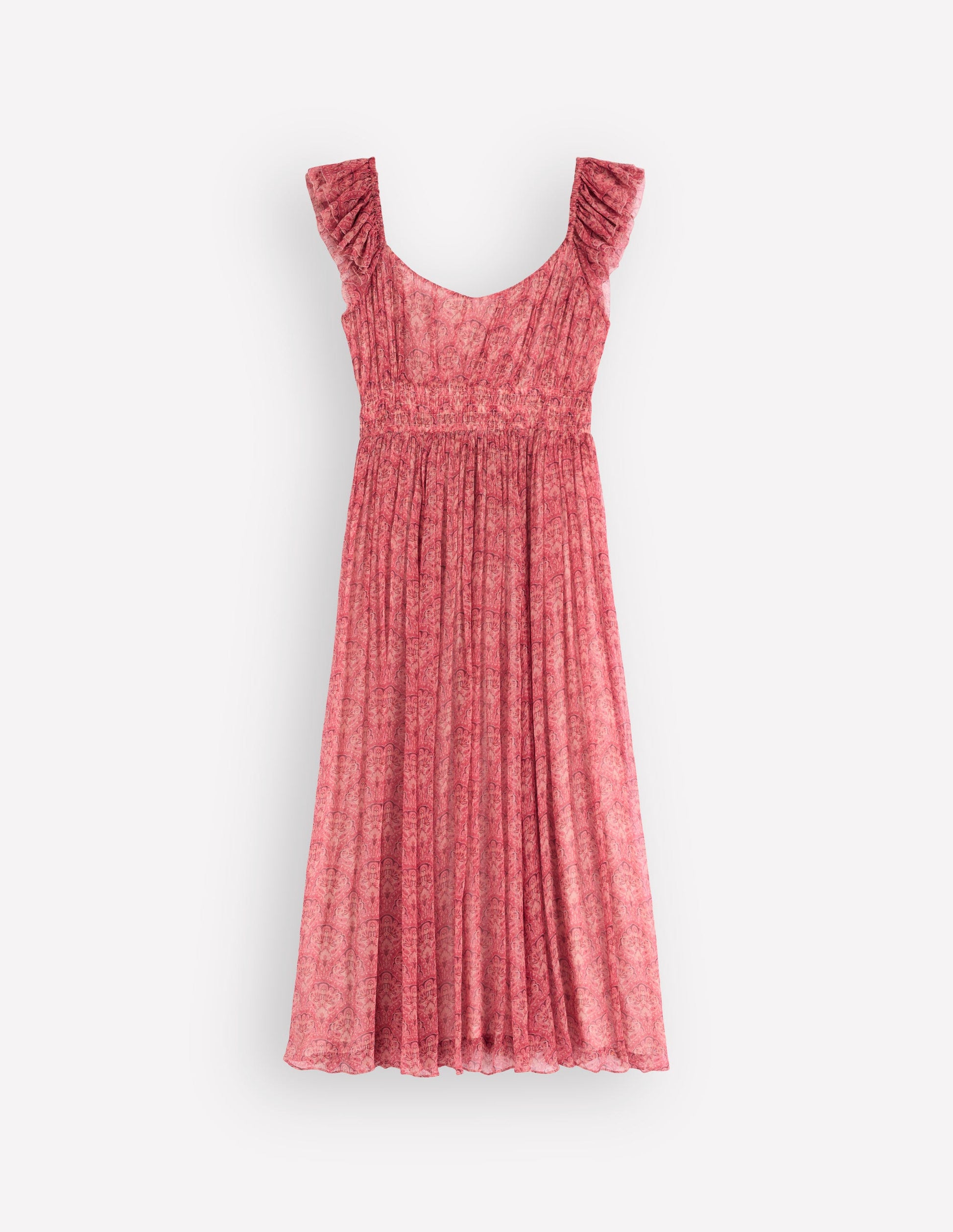 Crinkle Chiffon Maxi Dress-Pink Paradise Gardens | Boden USA Crinkle Chiffon Maxi Dress-Pink Paradise Gardens | Boden USA