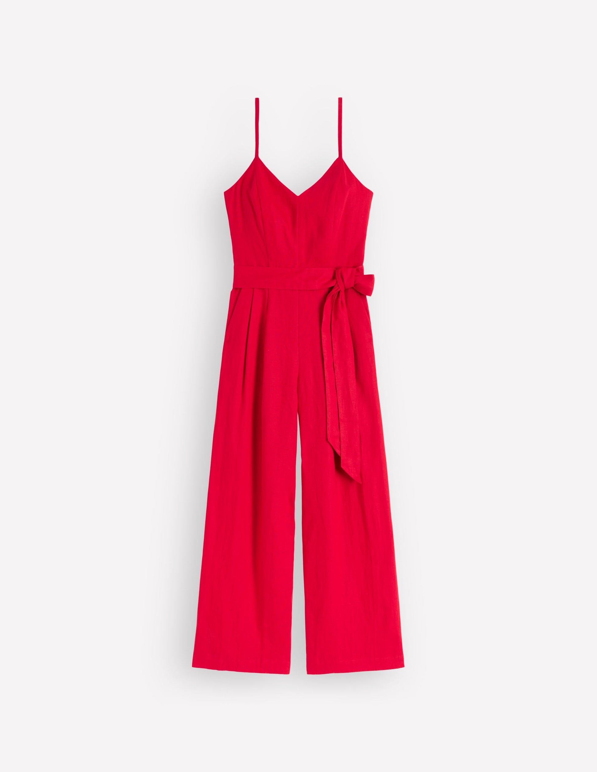 Strappy Linen Jumpsuit-Salsa-7