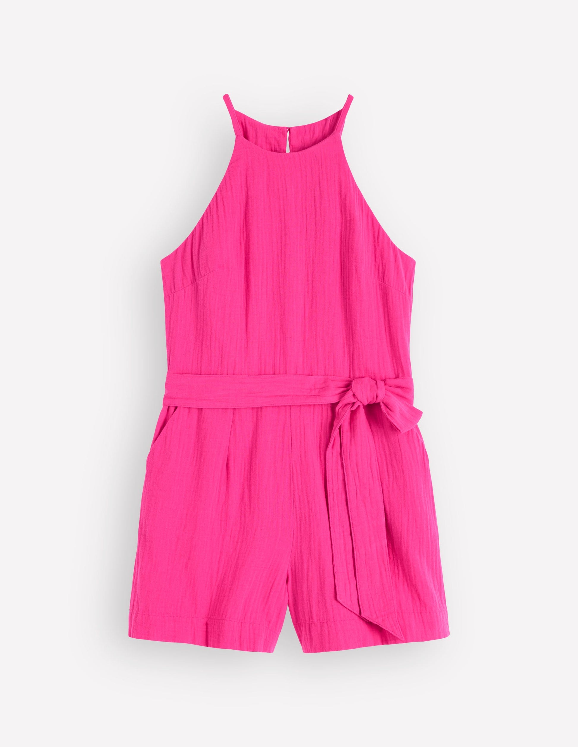 Rosa Double Cloth Playsuit-Pink Peony-5