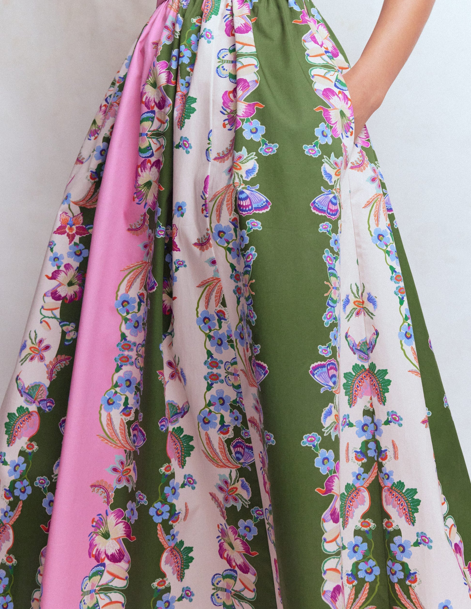 Fit and Flare Midi Dress-Orchid Canopy Stripe-2