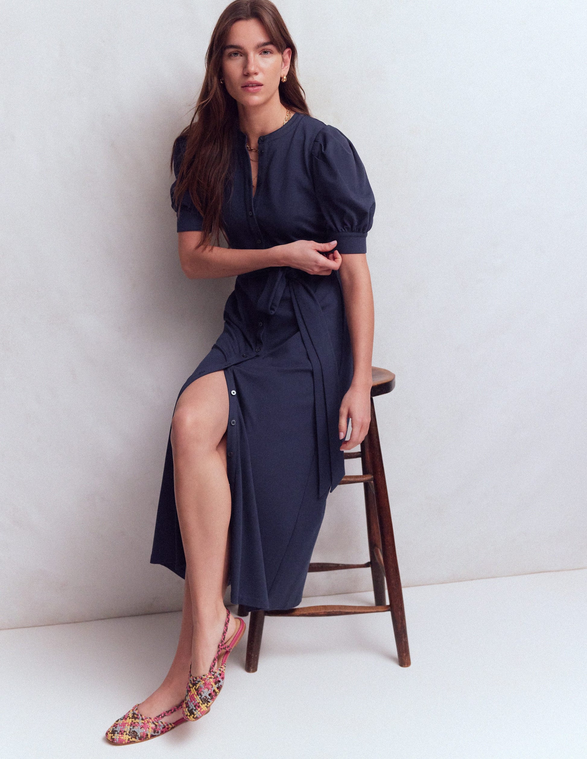 navy blue ponte dress Boden Women's Bria Ponte Shift Dress in Blue