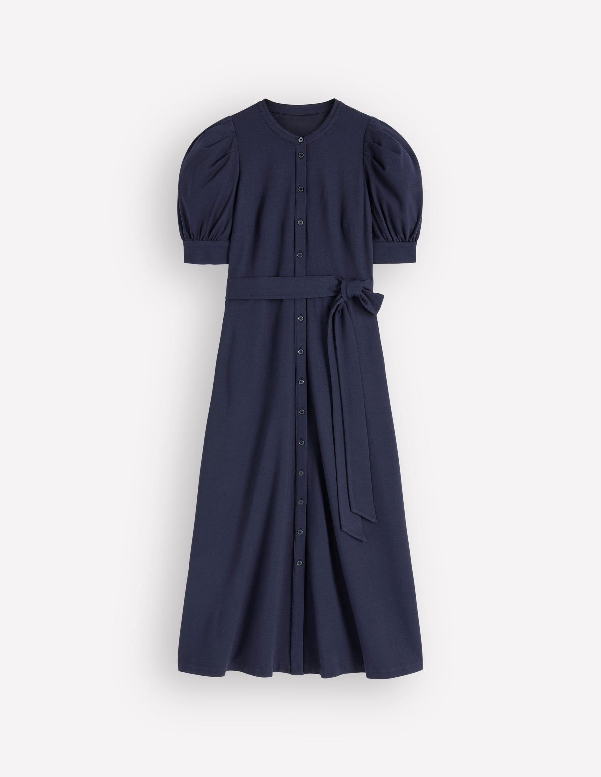 boden puff sleeve jersey dress Boden Floral Ruffle Puff Sleeve Jersey Dress In Navy - 60% Off