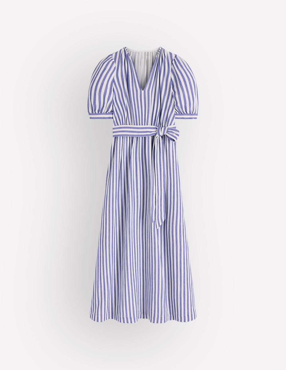 Boden Women's Double Cloth Puff Sleeve Dress in Blue | Size 4 Boden Women's Double Cloth Puff Sleeve Dress in Blue | Size 4