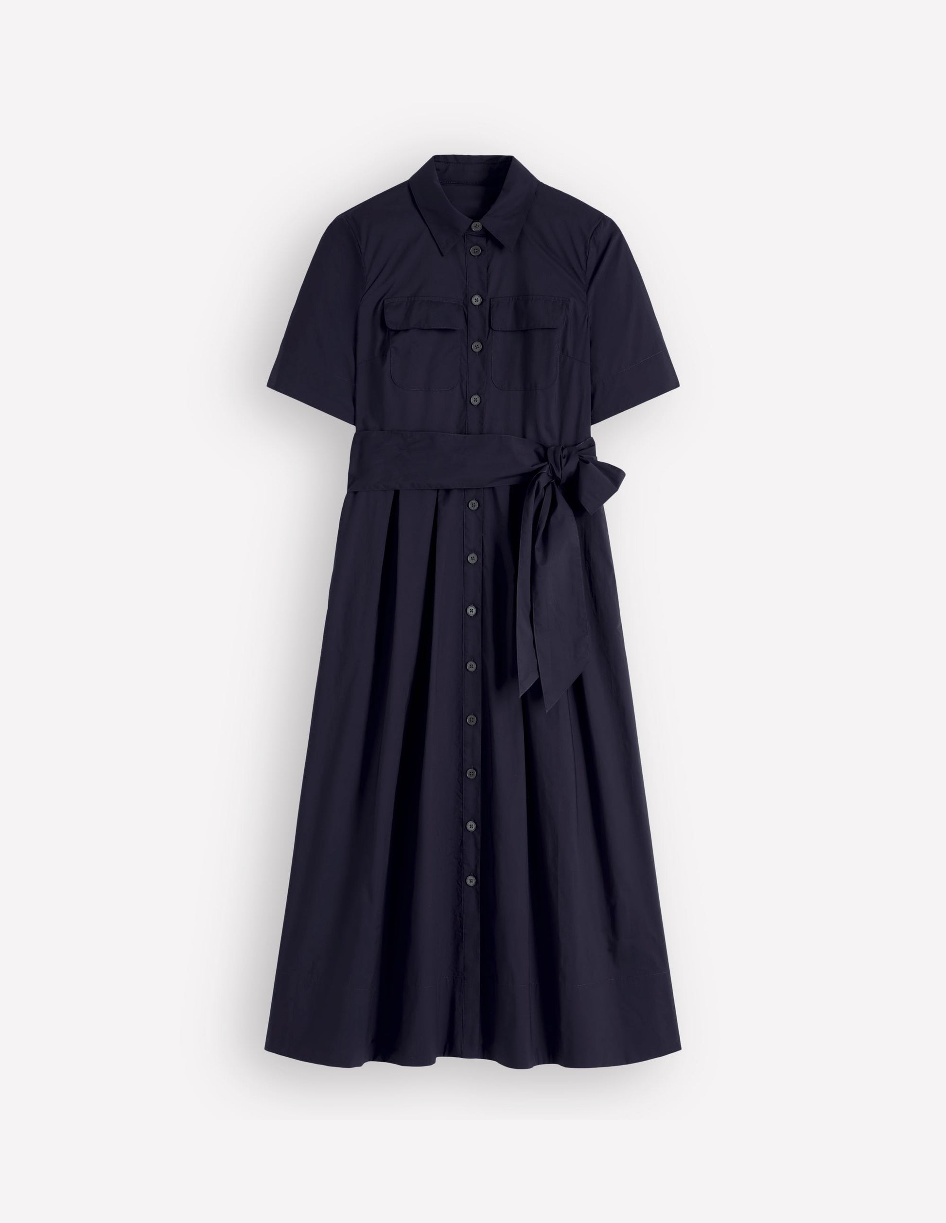 boden navy shirt dress Boden Women's Mae Linen Blend Shirt Dress in Blue