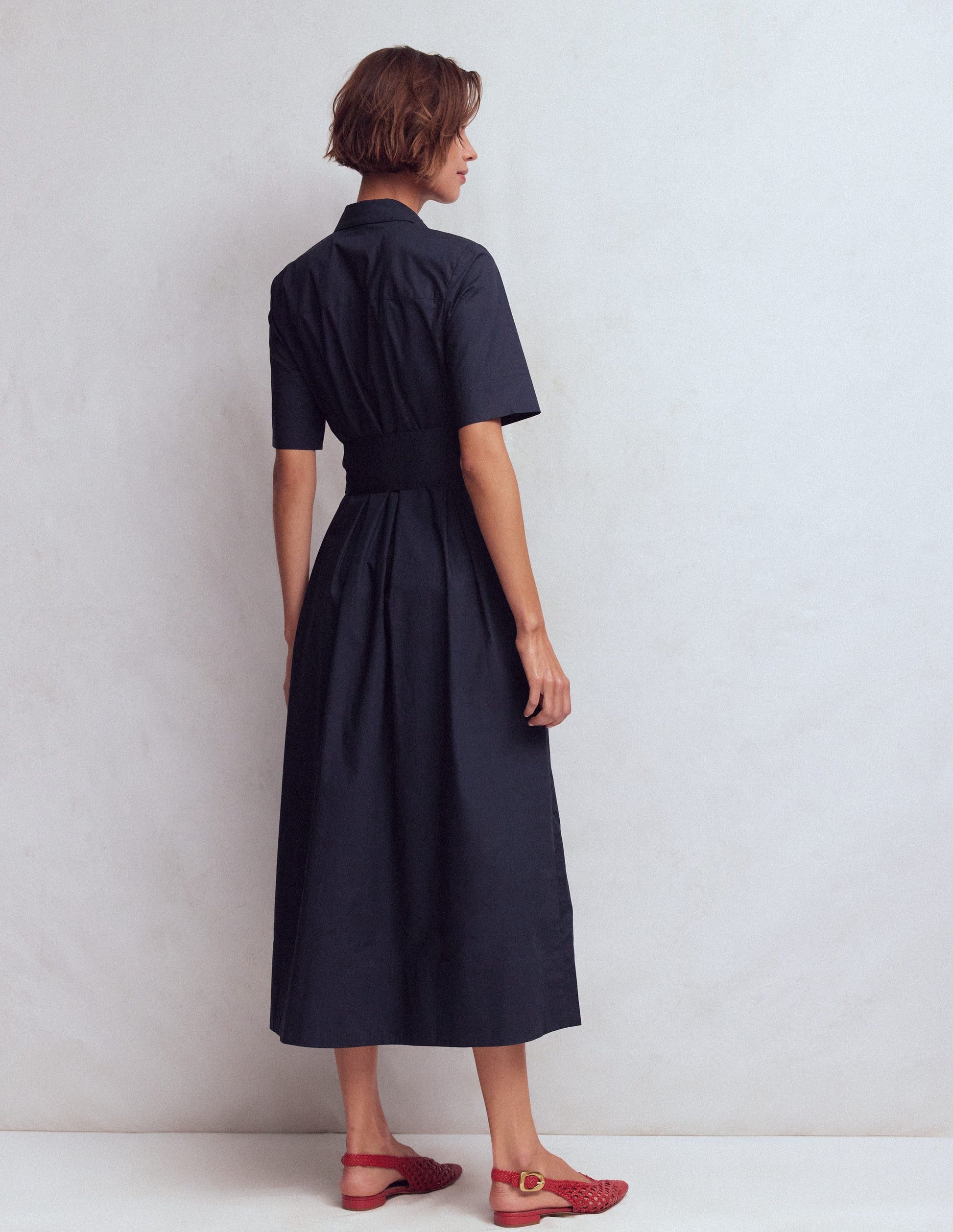 boden navy shirt dress Boden Women's Marcia Jersey Shirt Dress in Blue