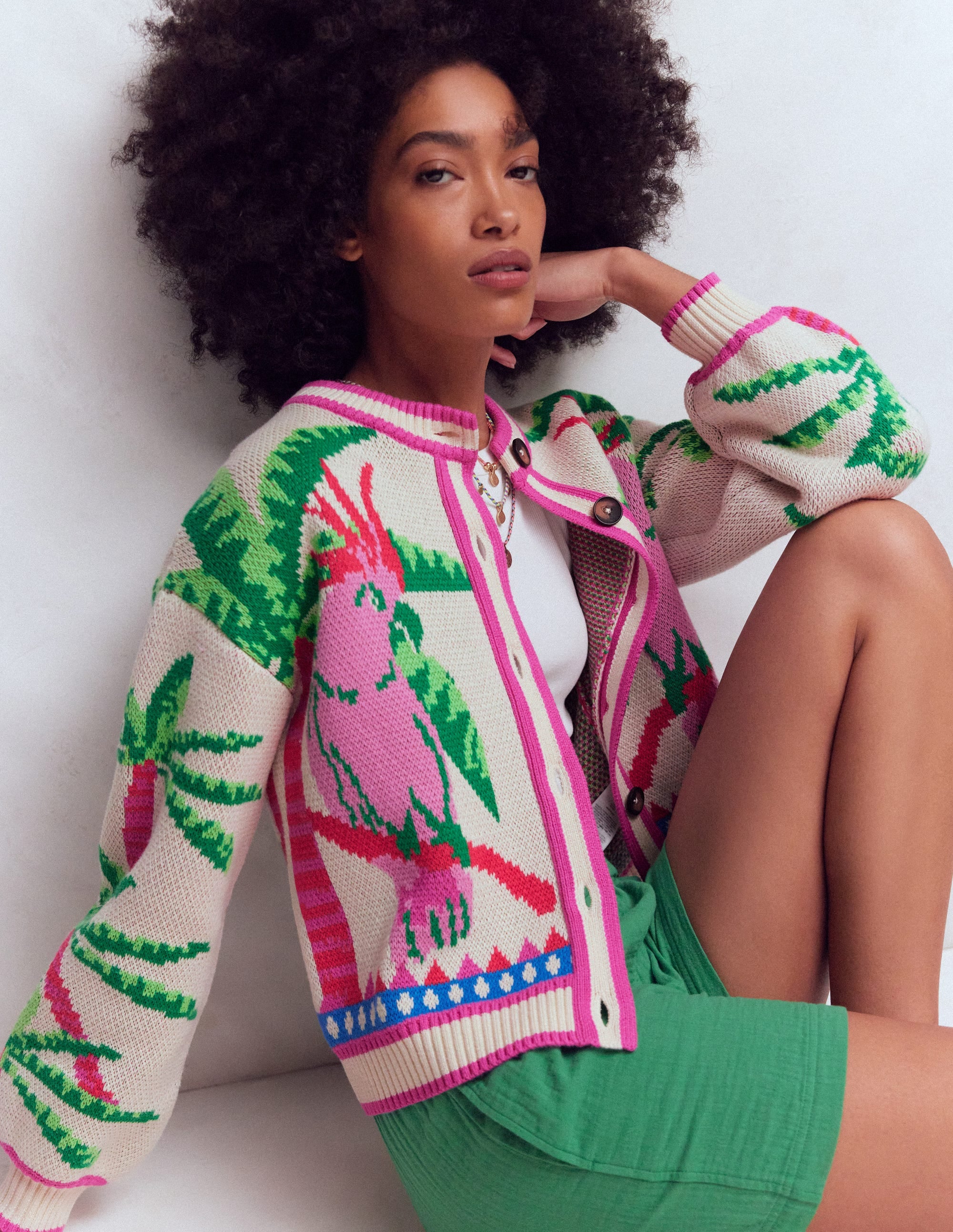 ALLUMER 18AW シャギーアルパカジャガードニット ☆美品 アリュメール ALLUMER（アリュメール）の「[ALLUMER / アリュメール] シャギー