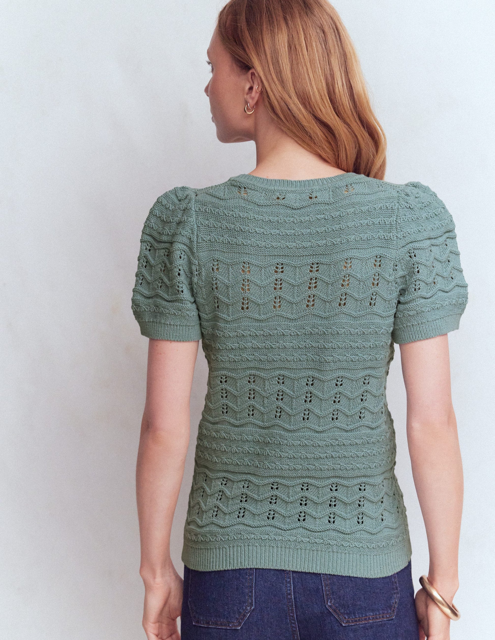 Monica Knitted T-Shirt-Blue-3