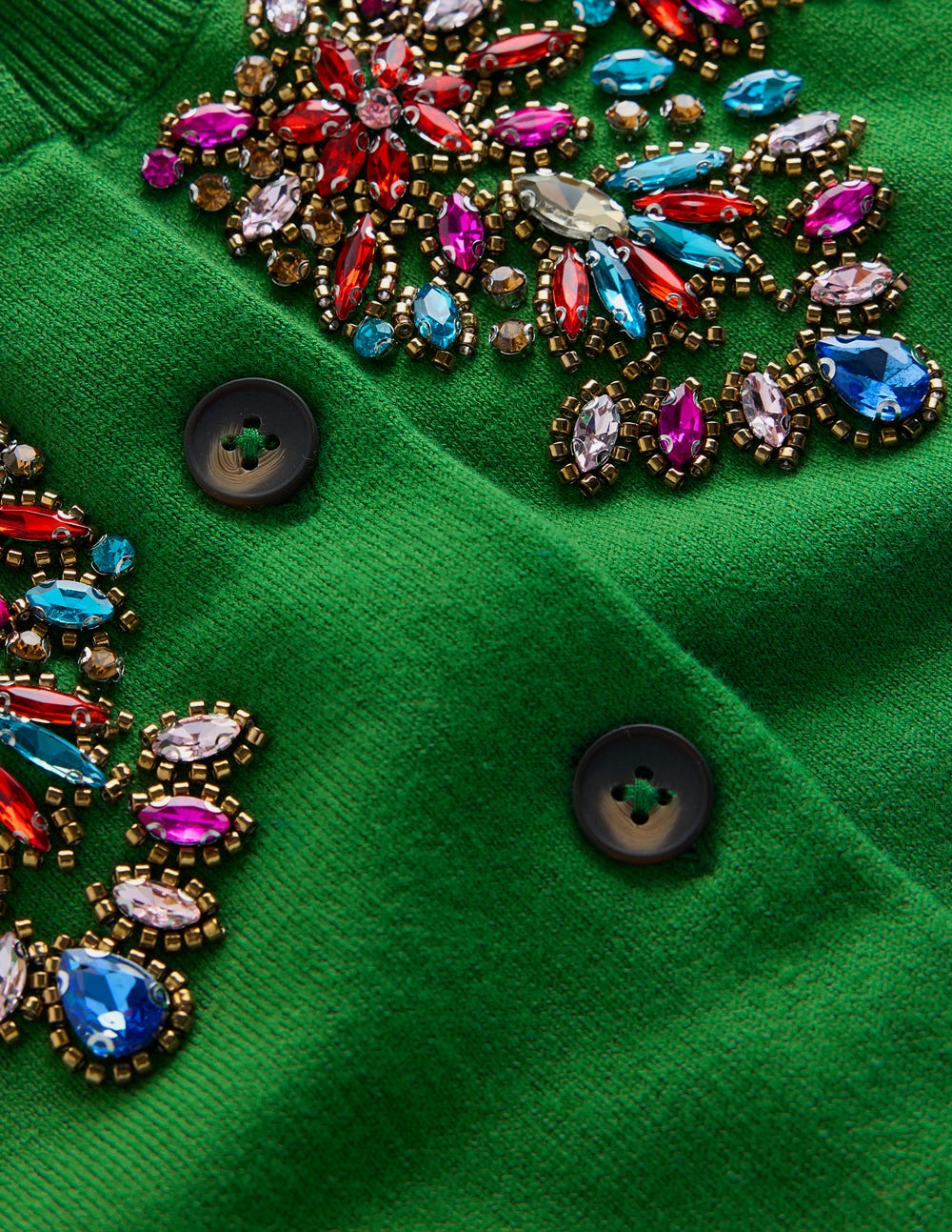 Nadia Embellished Cardigan-Green-6