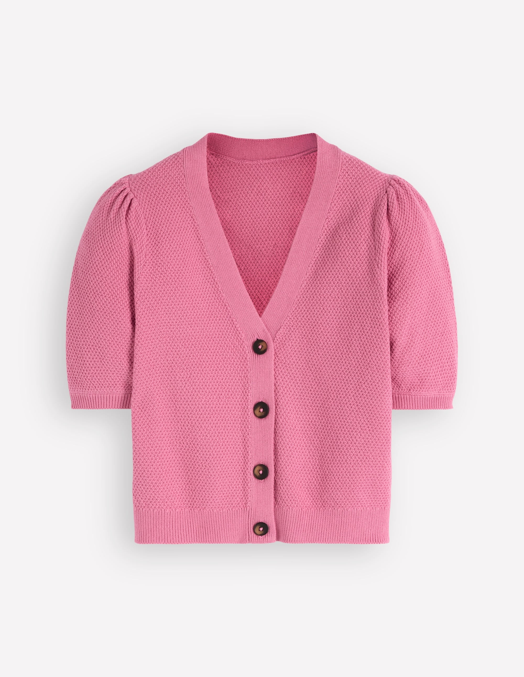 Hayley Cotton V-neck Cardigan-Dusty Rose | Boden USA