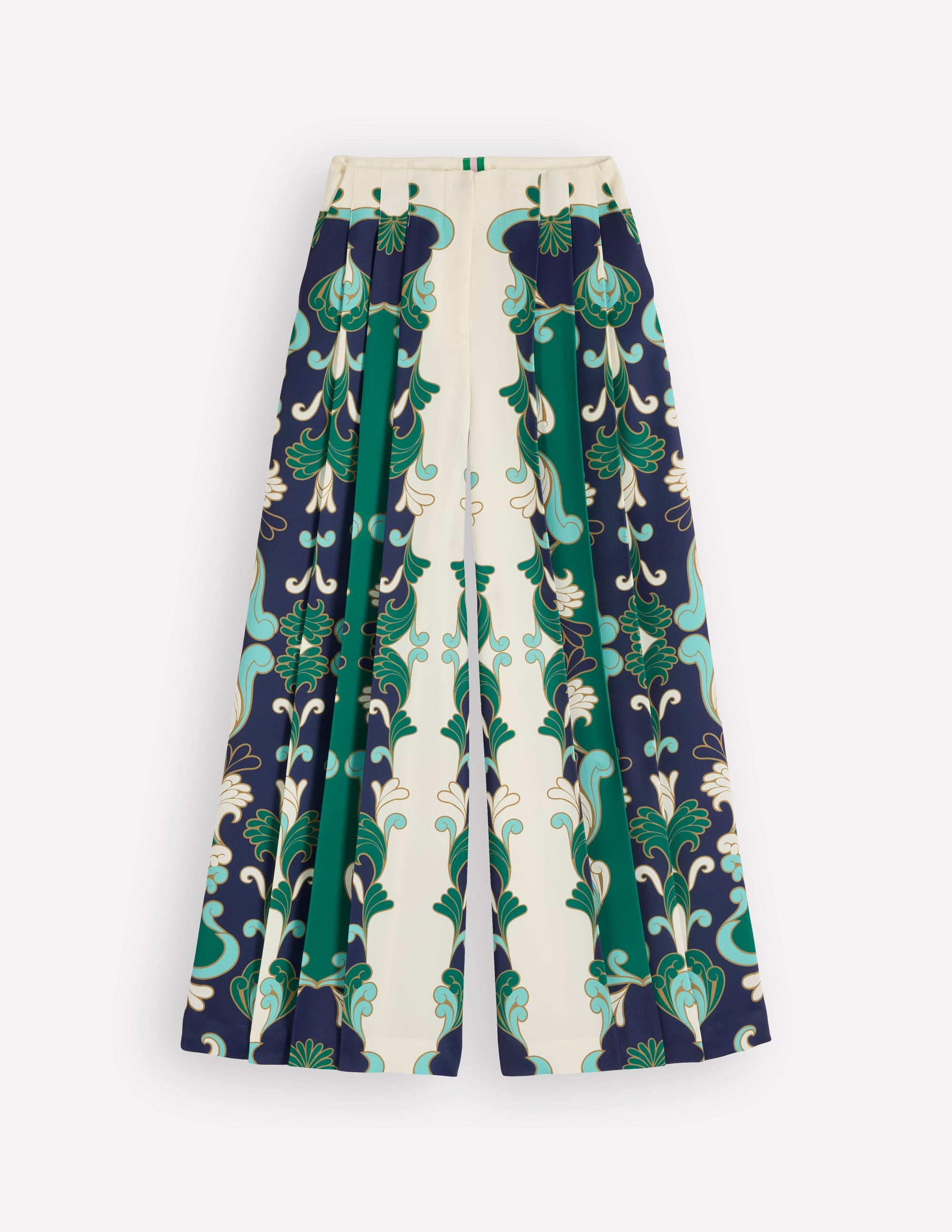 Regent Wide Leg Pants-Ivory, Foliage Whirl - Image 7