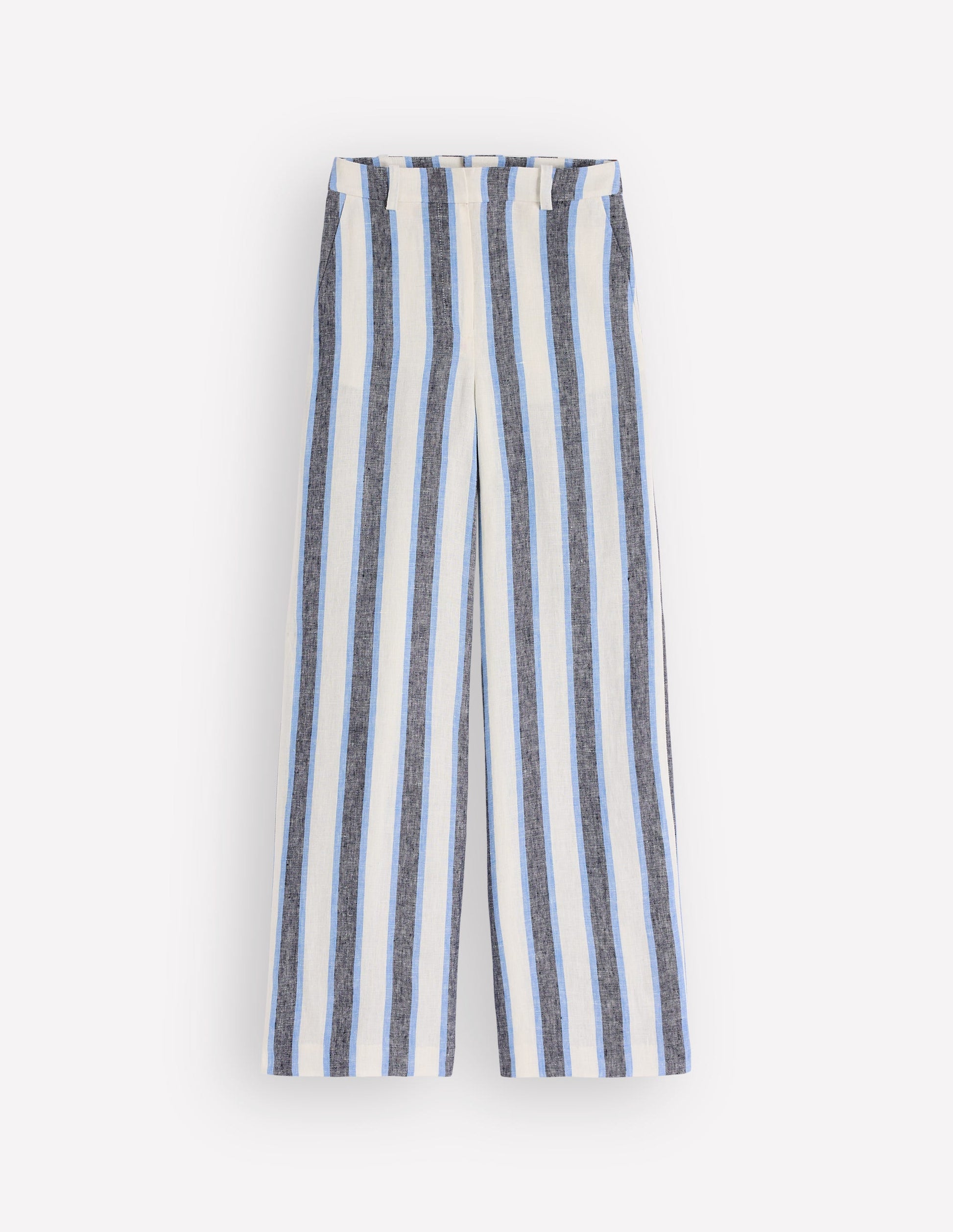Belgravia Linen Pants-Blue and White Stripe-9