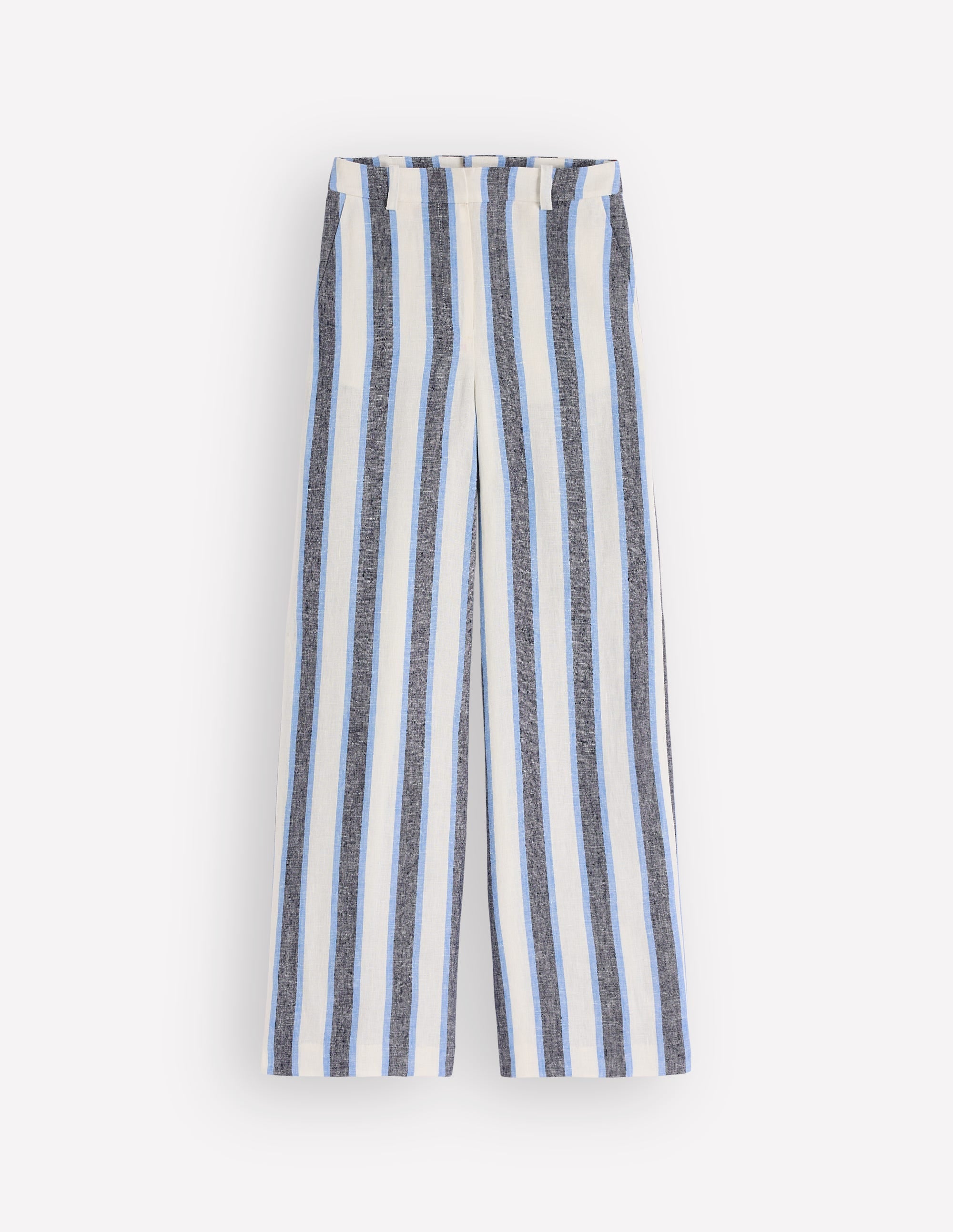 Belgravia Linen Pants-Blue and White Stripe - Image 8