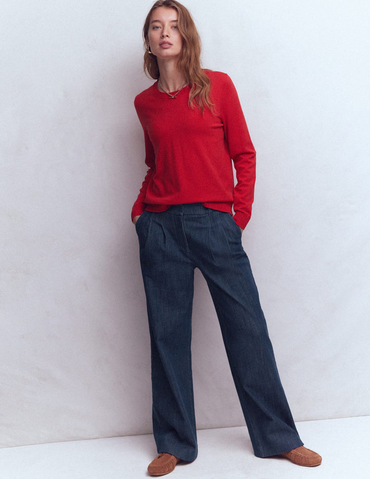 Kensington Twill Pants-Indigo